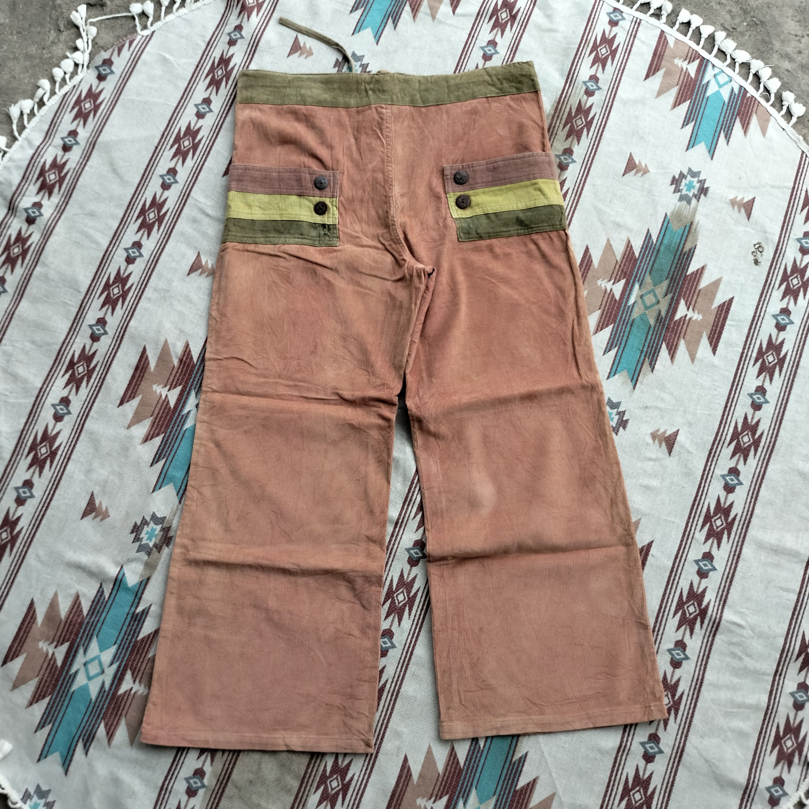 Vintage Vintage Nepal Hammock super wide leg corduroy pants Size US 37 - 2 Thumbnail