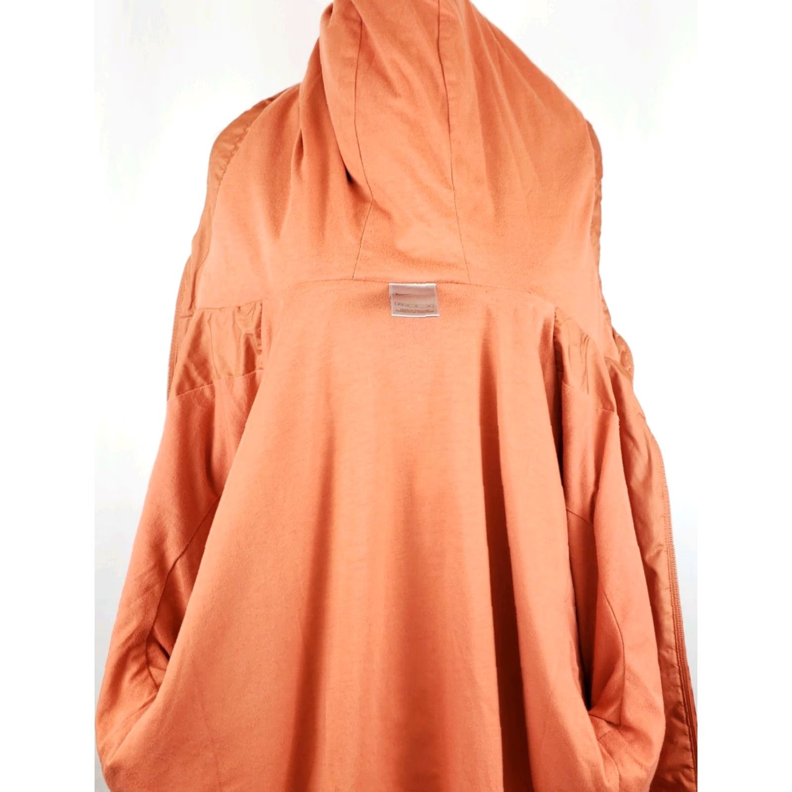 Nike VINTAGE Nike Jacket Womens Medium Orange Full Zip Hood Lined Mini Swoosh Ladies Size M / US 6-8 / IT 42-44 - 5 Thumbnail