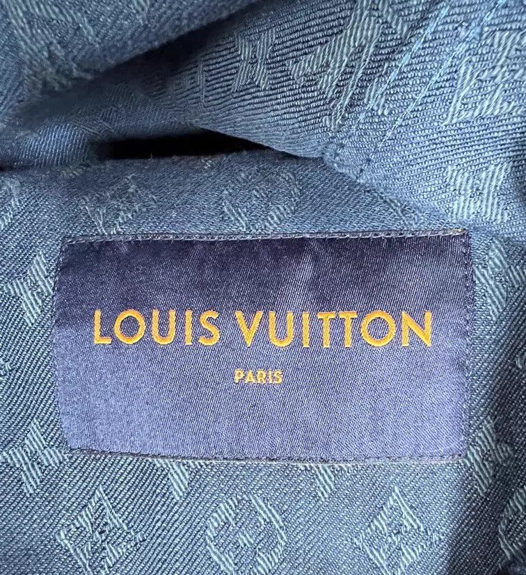 Louis Vuitton Louis Vuitton Blue presbyopic full print denim jacket Size US S / EU 44-46 / 1 - 3 Thumbnail
