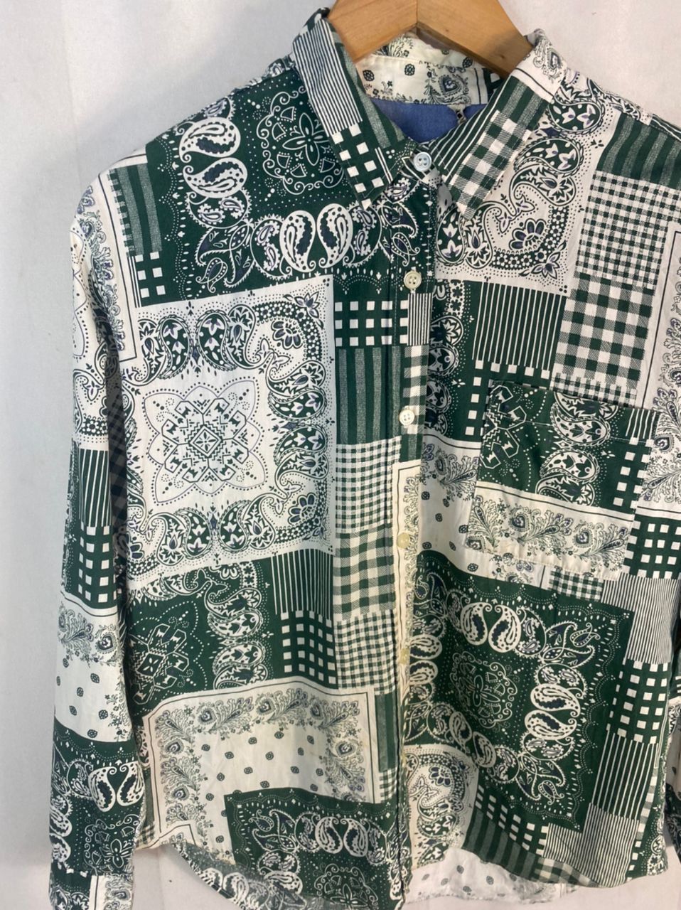 Japanese Brand Unisex🔥Paisley button up shirt by story Size M / US 6-8 / IT 42-44 - 2 Thumbnail