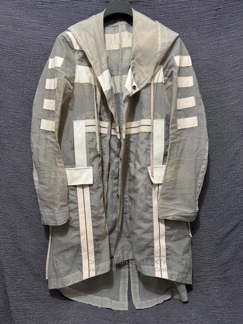 Rick Owens Rick Owens 13ss see-through webbing fishtail coat Size US S / EU 44-46 / 1 - 4 Thumbnail