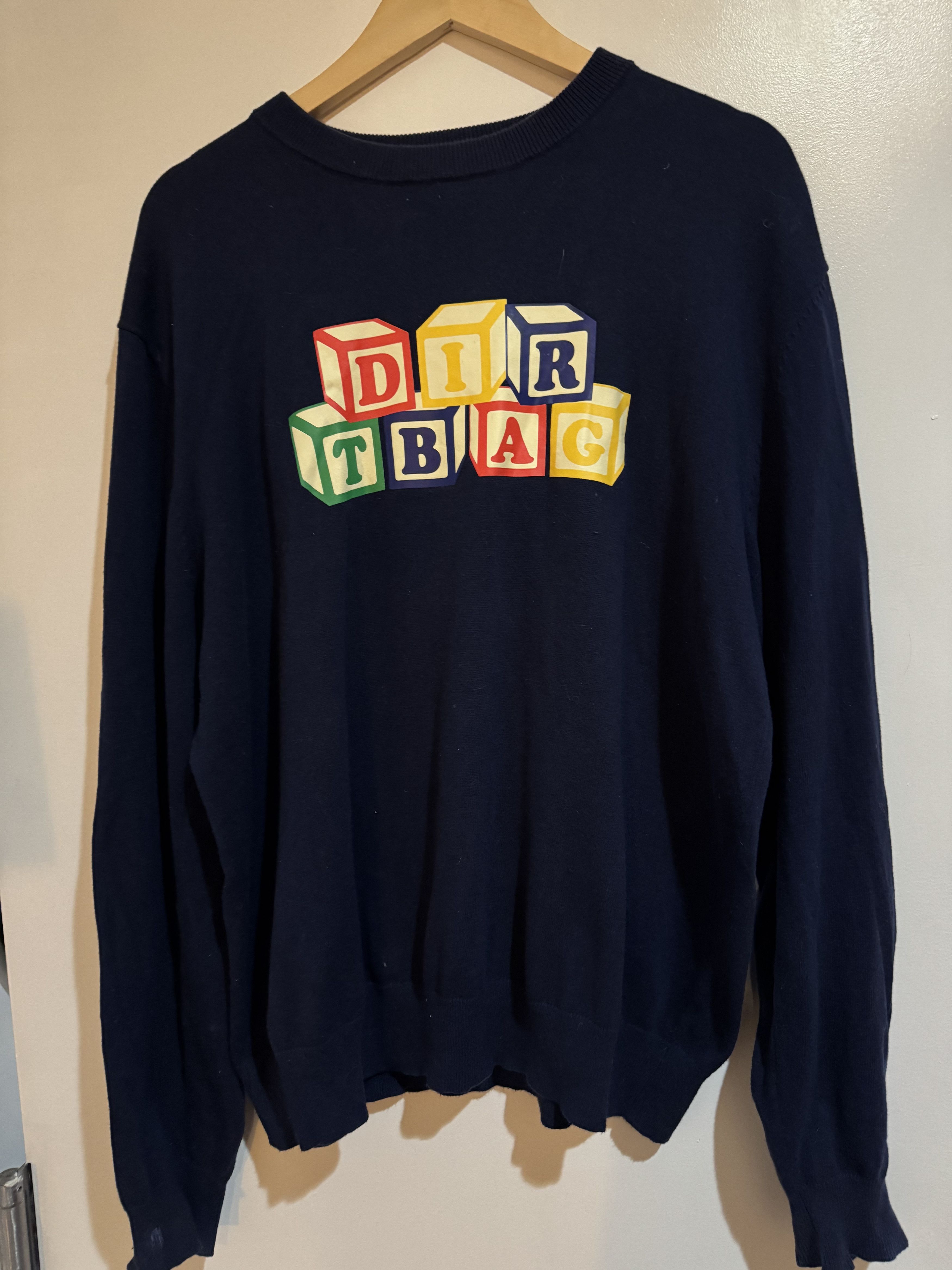 Mutimer Mutimer "Dirtbag" Knit Navy Sweatshirt Size US S / EU 44-46 / 1 - 1 Thumbnail