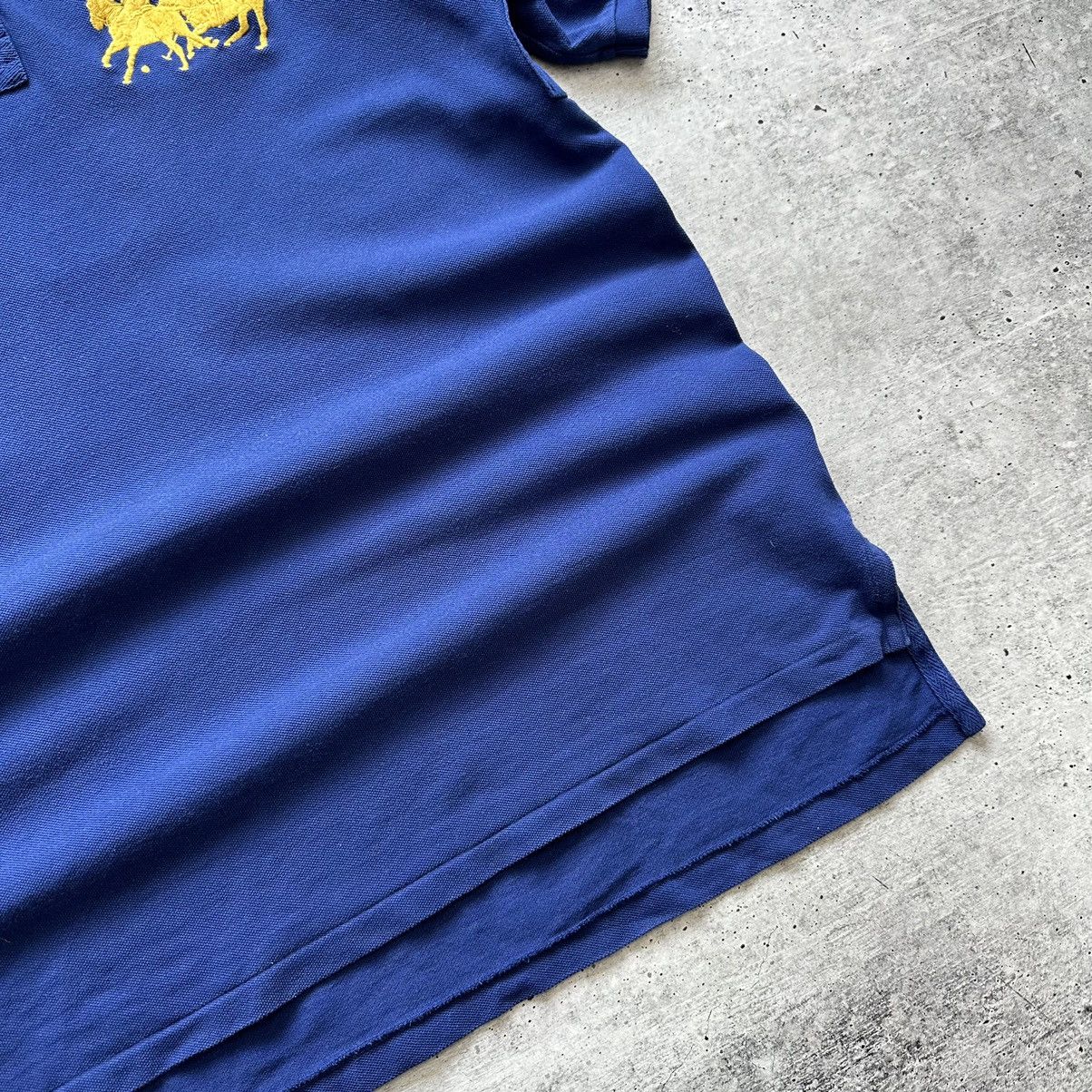 Designer × Polo Ralph Lauren Polo Ralph Lauren 3 Big Pony Polo Shirt Chief Keef Blue Size US XXL / EU 58 / 5 - 4 Thumbnail