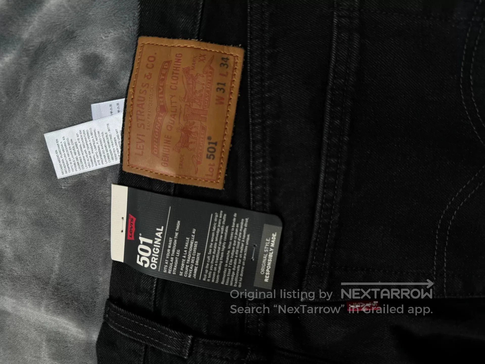 Levi's Levi's 2023 501 Straight Jeans. Size US 34 / EU 50 - 5 Thumbnail