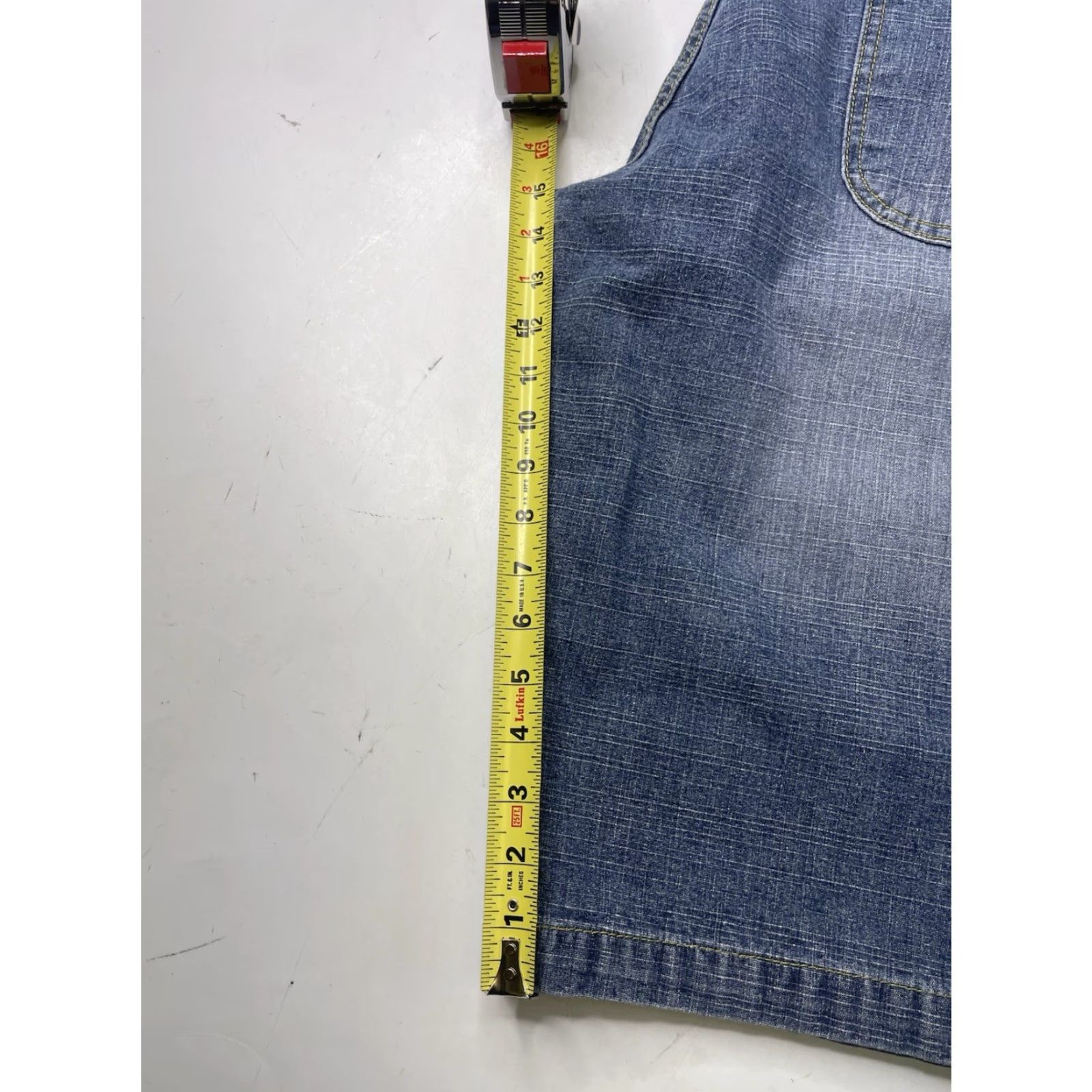 Phat Farm VINTAGE Phat Farm Jorts Cargo Jeans Shorts Men's 34 Denim Blue 90s Pockets Size US 34 / EU 50 - 4 Thumbnail