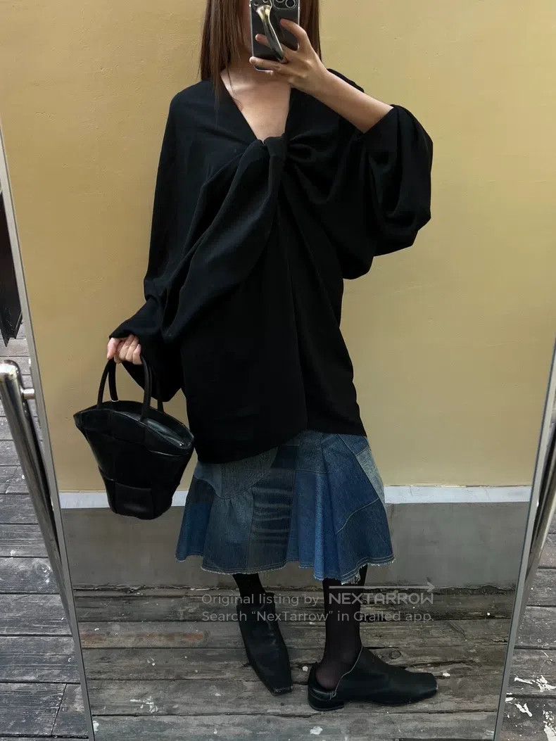 Junya Watanabe Junya Watanabe Deconstructed off-shoulder wrap kimono-styl Size XS / US 0-2 / IT 36-38 - 2 Thumbnail
