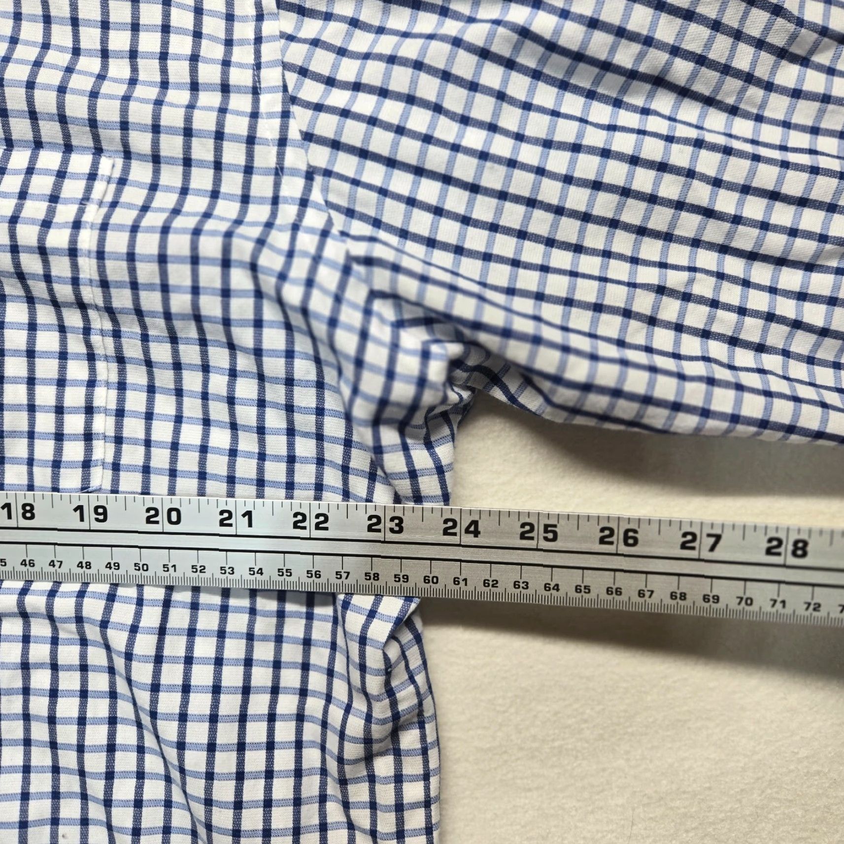 Van Heusen Van Heusen Shirt Button-Up Long Sleeve White Blue Checkered 18 Mens Store Brand 18 Size US XXL / EU 58 / 5 - 5 Thumbnail