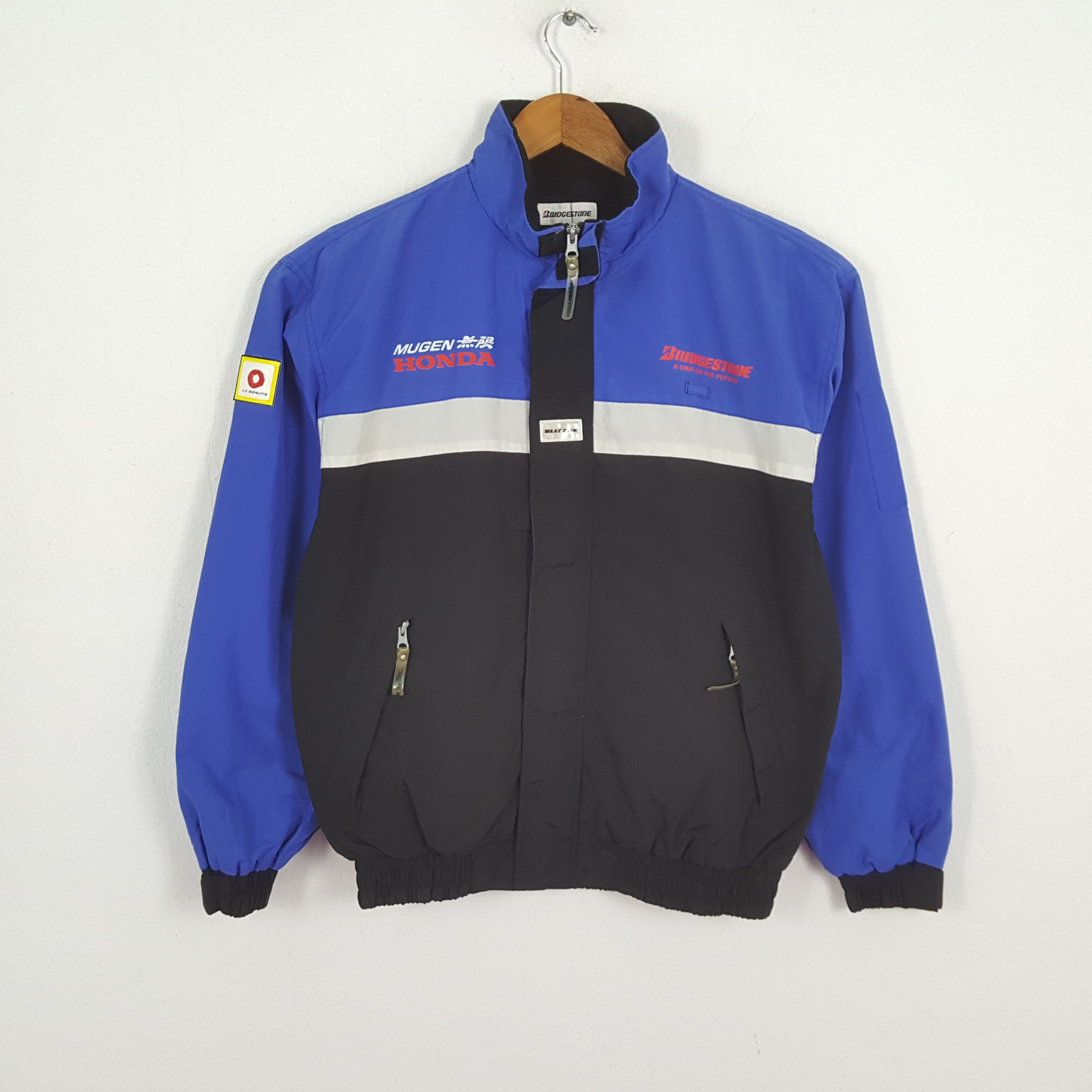 Honda × Vintage Vinatge BRIDGESTONE MUGEN HONDA Japanese Team Custom Jacket Size US L / EU 52-54 / 3 - 3 Thumbnail