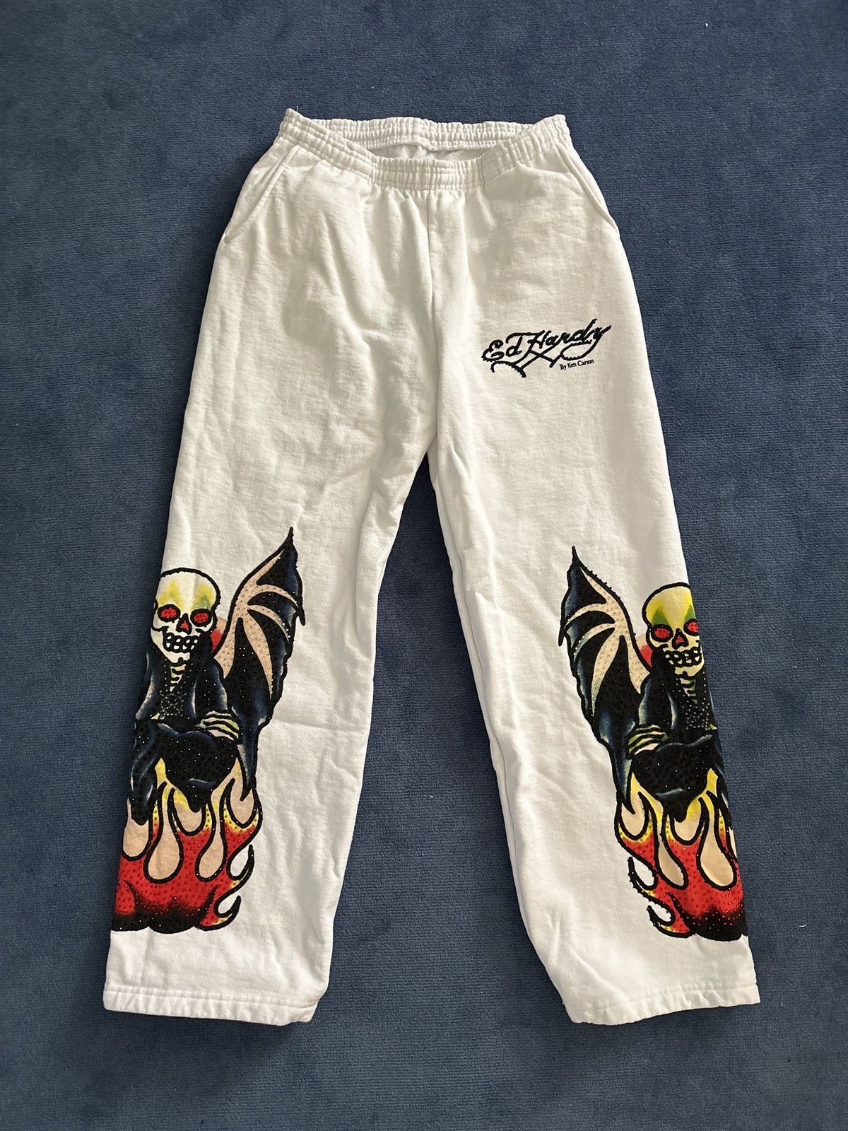 Ed Hardy × Ken Carson KEN CARSON X ED HARDY SWEATPANTS COMPLEXCON Size US 32 / EU 48 - 1 Thumbnail