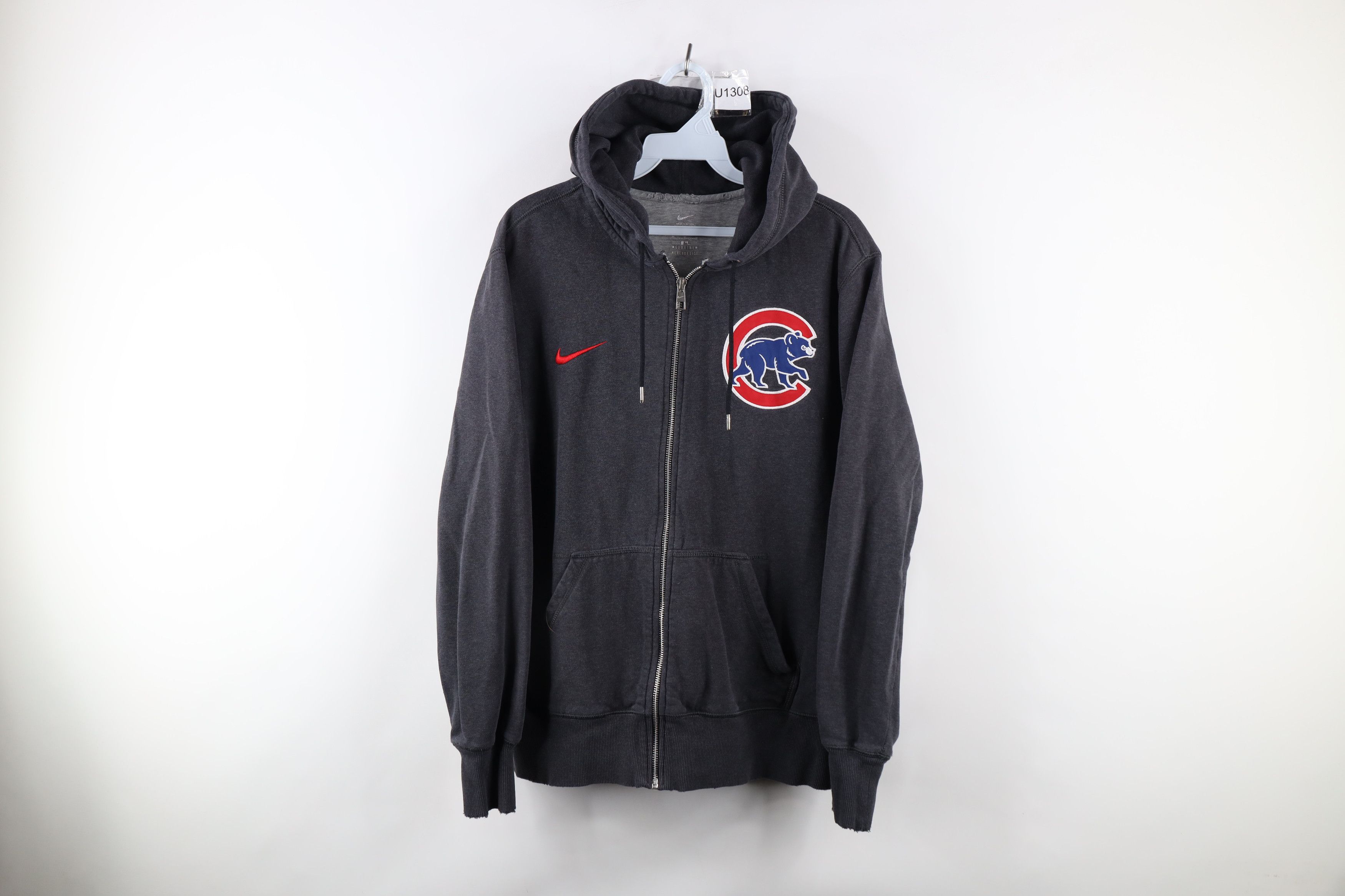 Nike Vintage Nike Scott Mini Swoosh Chicago Cubs Full Zip Hoodie Size US M / EU 48-50 / 2 - 1 Thumbnail