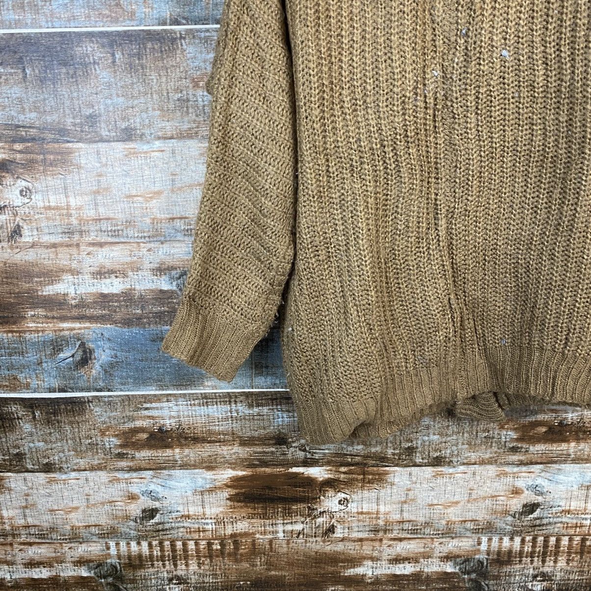 Vintage DL Scalzi Vintage Brown Cardigan Knitwear #C1174 Size XL / US 12-14 / IT 48-50 - 15 Thumbnail