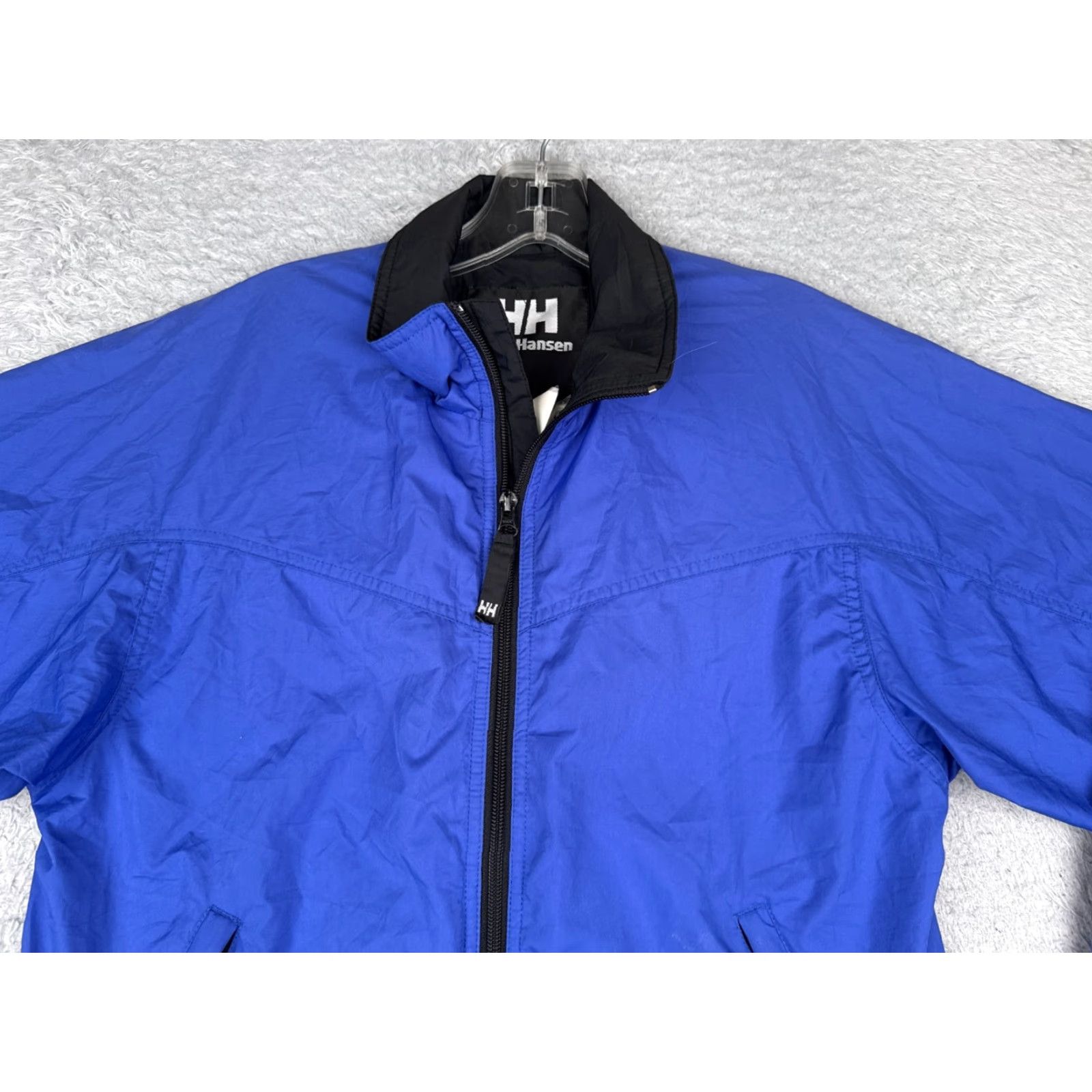 Helly Hansen Helly Hansen Jacket Womens Extra Small Blue Windbreaker Mock Neck Teijen Silmond Size L / US 10 / IT 46 - 4 Thumbnail