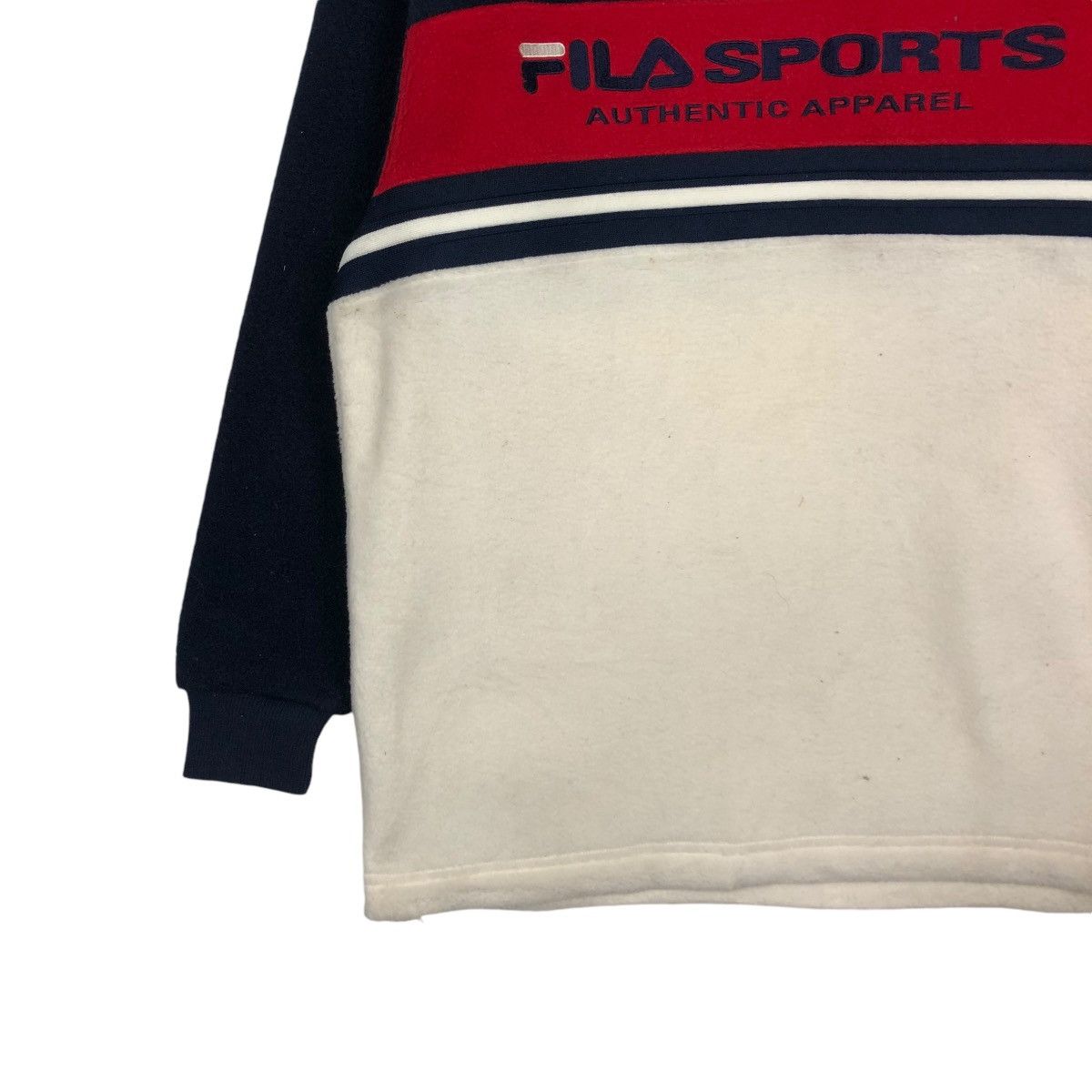 Japanese Brand × Vintage 🔥VINTAGE SWEATSHIRT PULL OVER FILA SPORTS BIG LOGO Size US S / EU 44-46 / 1 - 6 Thumbnail