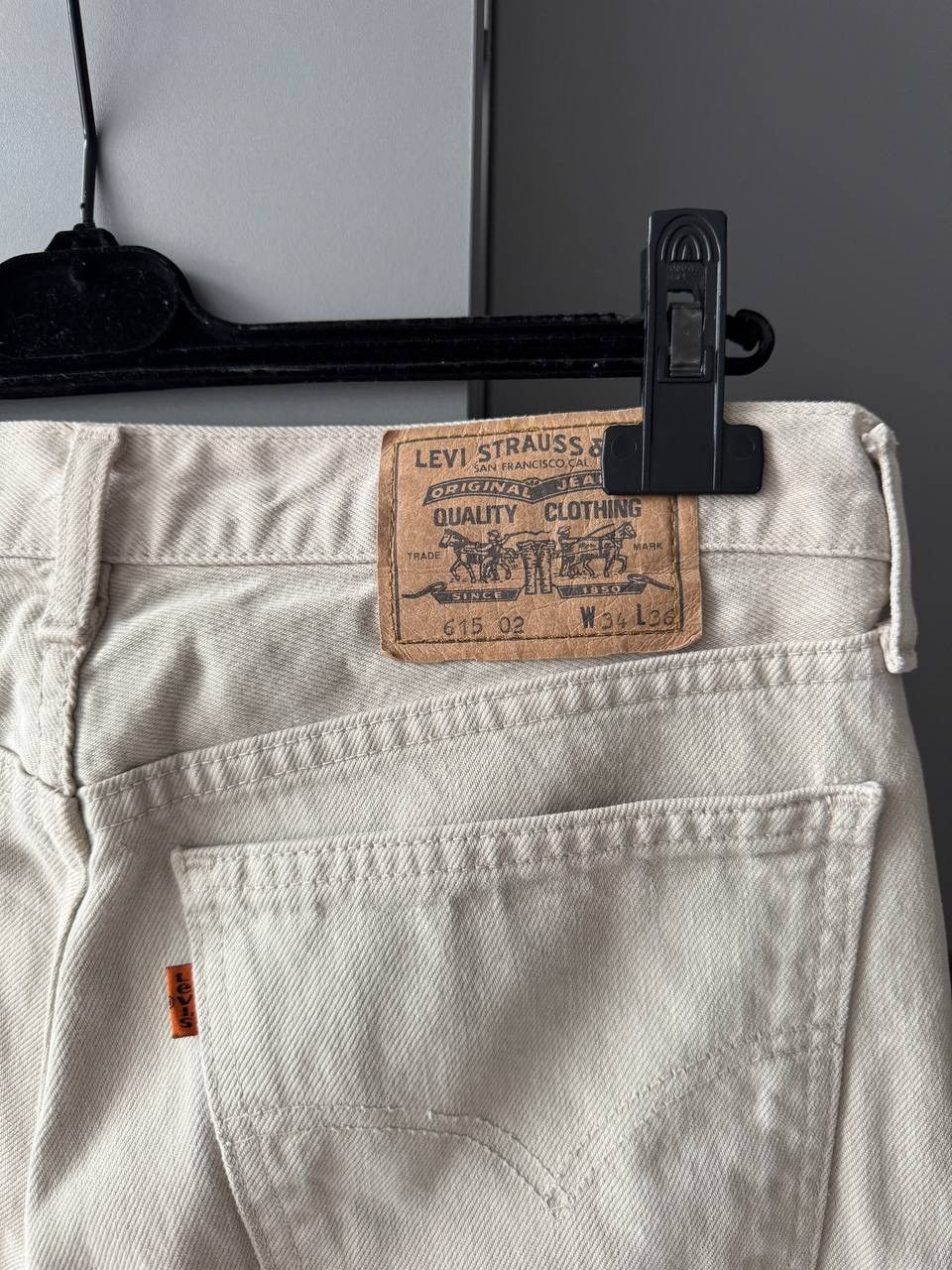 Levi's Vintage 90s Levi's Orange Tab Beige Denim Jeans Size US 34 / EU 50 - 6 Thumbnail