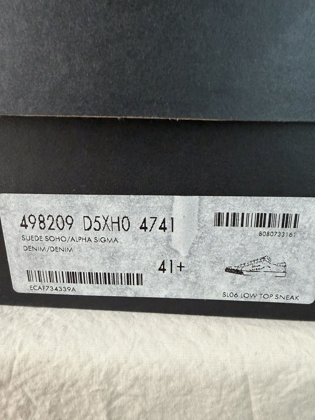 Saint Laurent Paris Saint Laurent DENIM/DENI U SNEAKERS Size US 8.5 / EU 41-42 - 20 Thumbnail