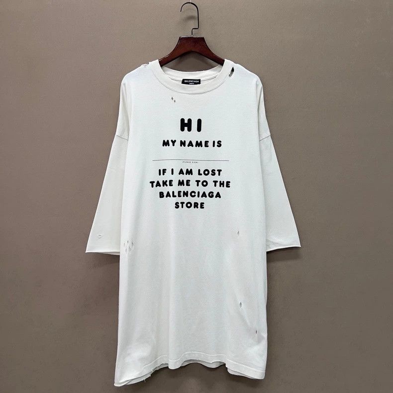 Balenciaga Balenciaga Short sleeve for text destruction Size US XS / EU 42 / 0 - 3 Thumbnail