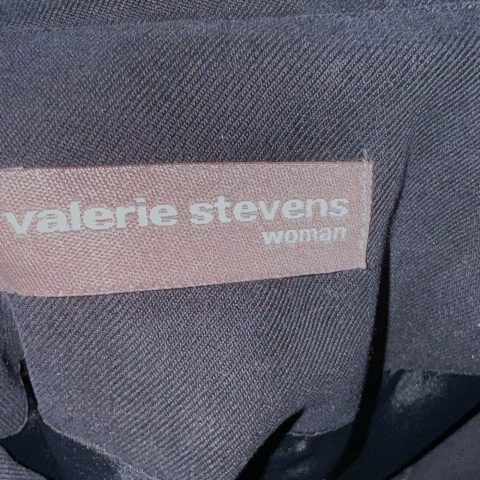 Designer Valerie Stevens Black Silk Zip Up Jackets Sz 20 W Plus Size 3XL / US 20-22 - 4 Thumbnail