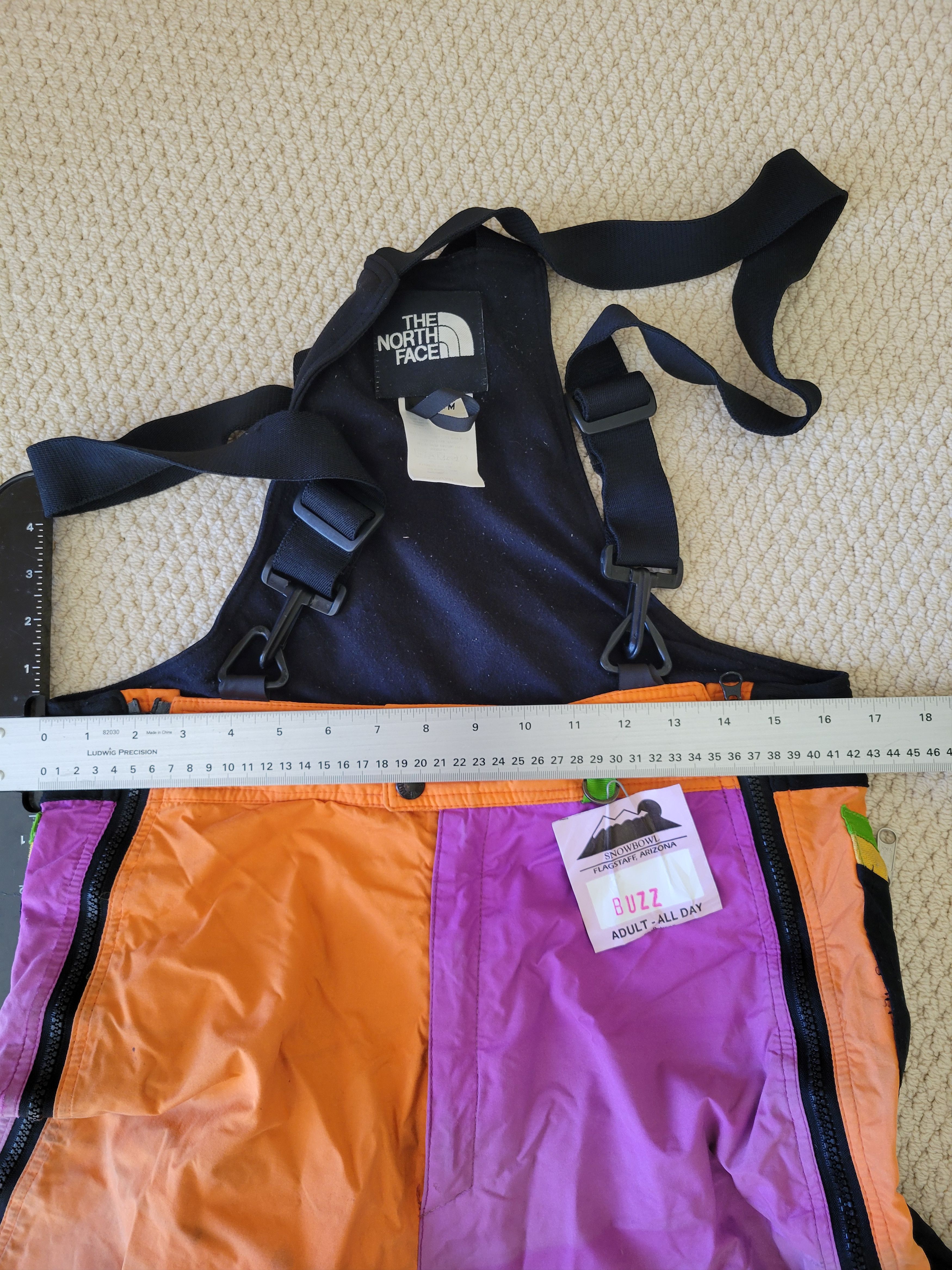 The North Face RARE Vintage TNF Mens Size M Ski Bibs USA Made Size US 34 / EU 50 - 25 Thumbnail