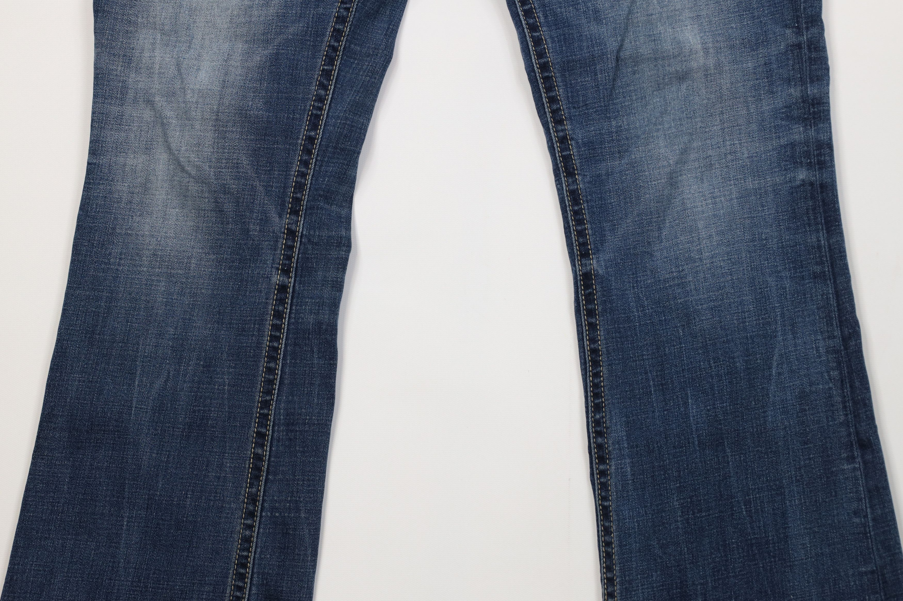 Vintage Buckle BKE Stitch Payton Flared Bootcut Denim Jeans Blue Size 33" - 3 Thumbnail