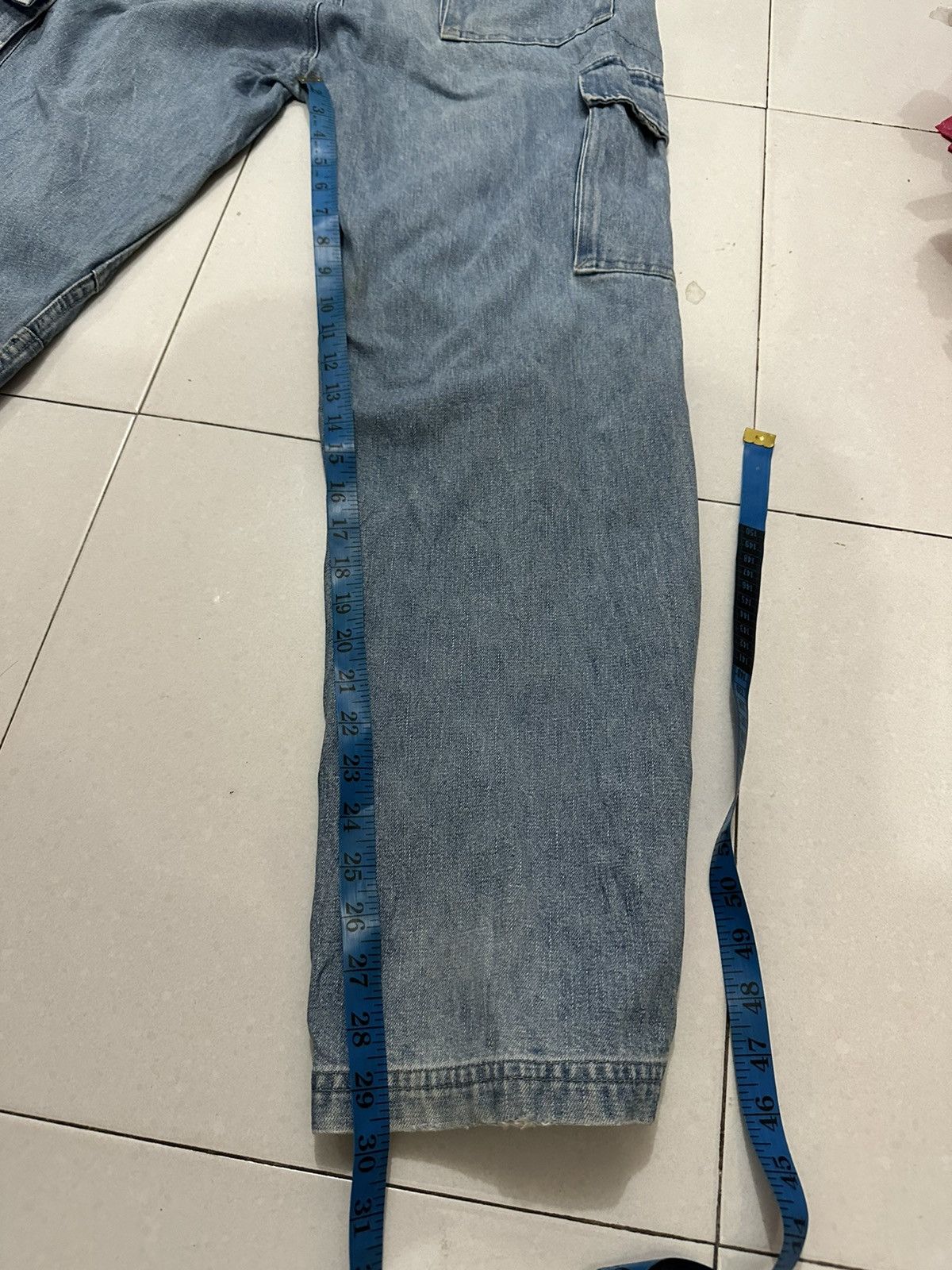 Vintage VTG PIKO Baggy Cargo Distress Pants Size US 30 / EU 46 - 15 Thumbnail