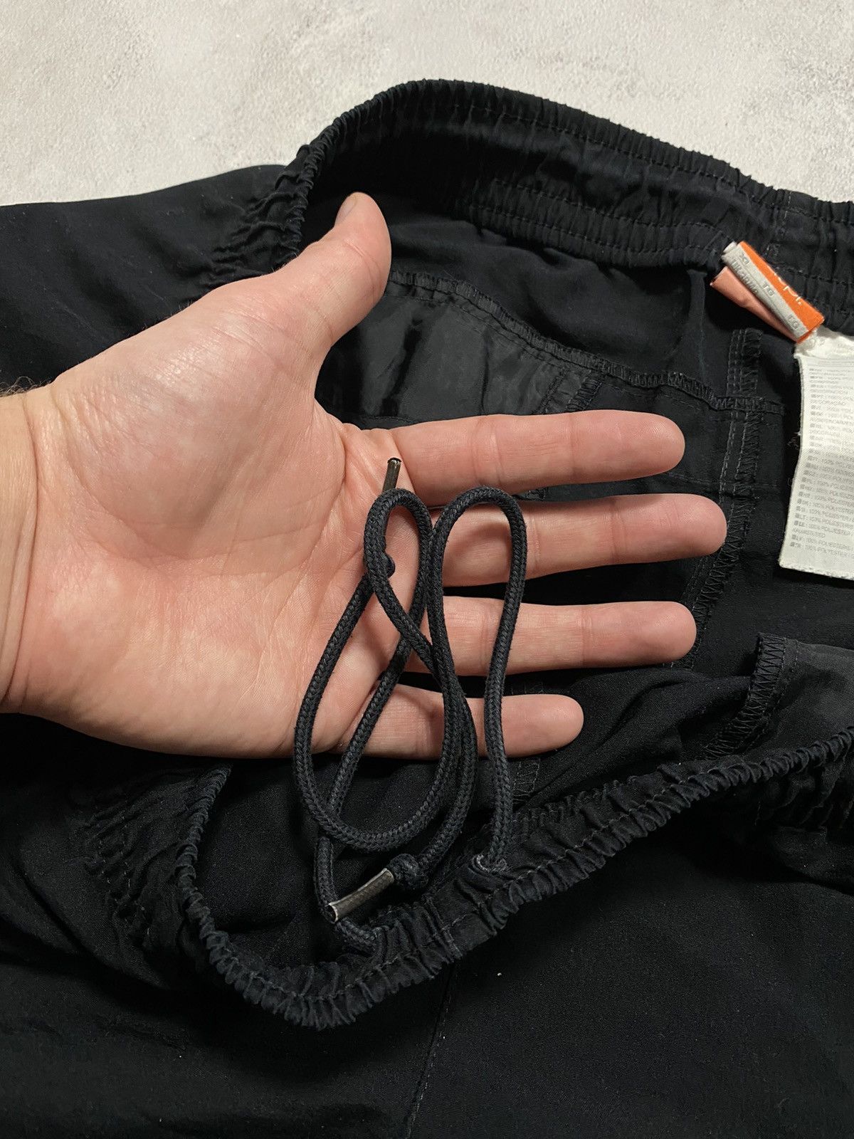 Nike × Vintage Vintage Track Shorts Nike Black Swoosh XL Size US 38 / EU 54 - 4 Thumbnail