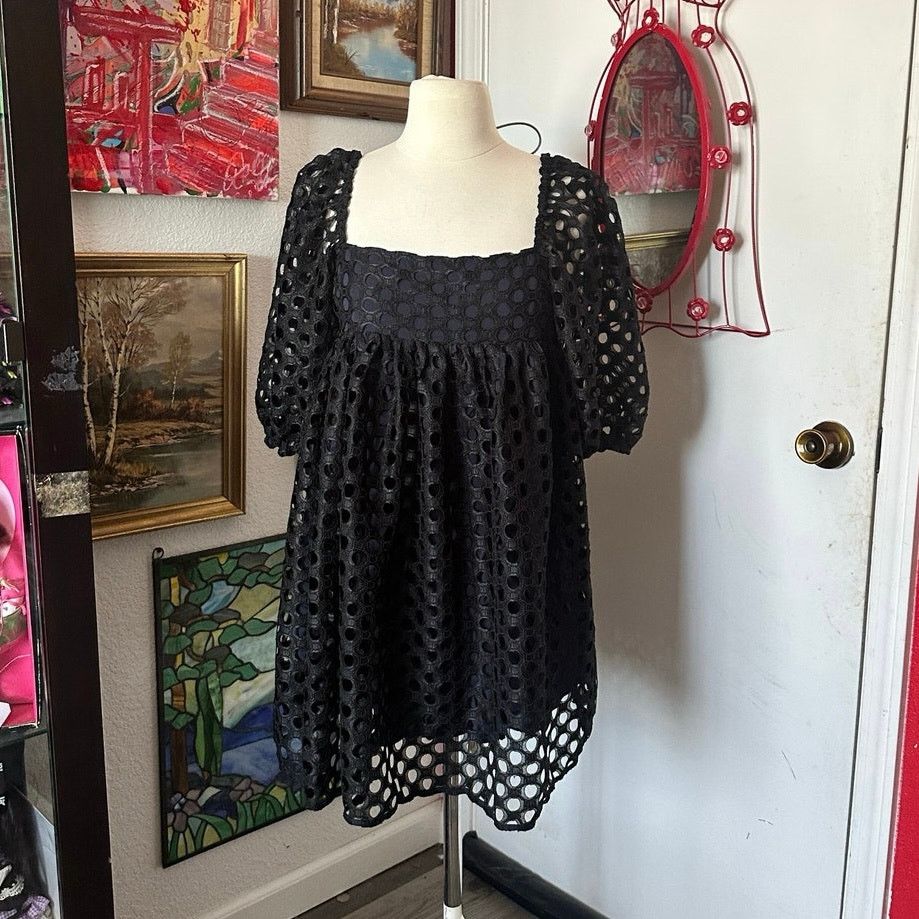 Other kimchi blue black polka dot babydoll dress Size S / US 4 / IT 40 - 1 Thumbnail