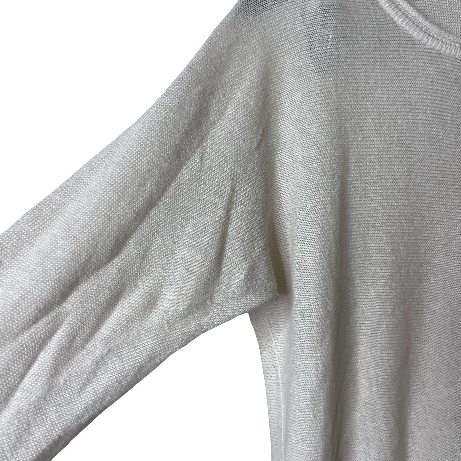 Daniele Alessandrini Daniele Alessandrini cream linen crewneck relax knitted top Size US M / EU 48-50 / 2 - 4 Thumbnail