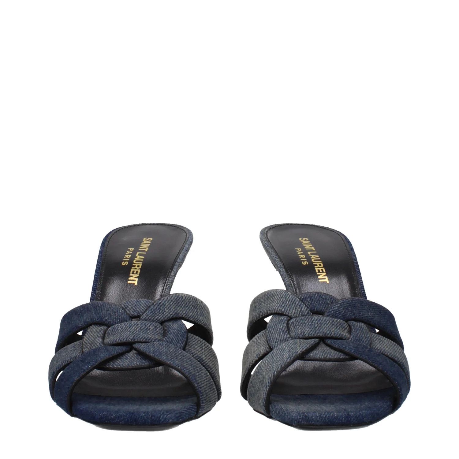 Saint Laurent Paris ob1o1e1124 Fabric Sandals in Blue Size US 7 / IT 37 - 3 Thumbnail