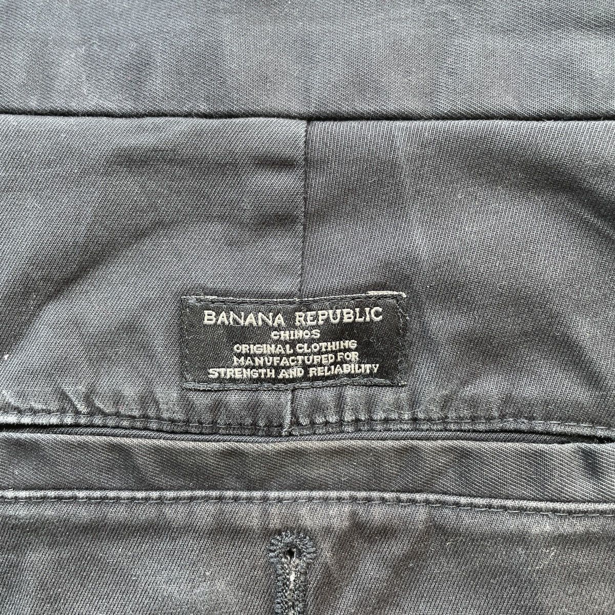 Banana Republic Vintage Banana Republic Black Faded Chinos Trousers Pants Size US 33 - 9 Thumbnail