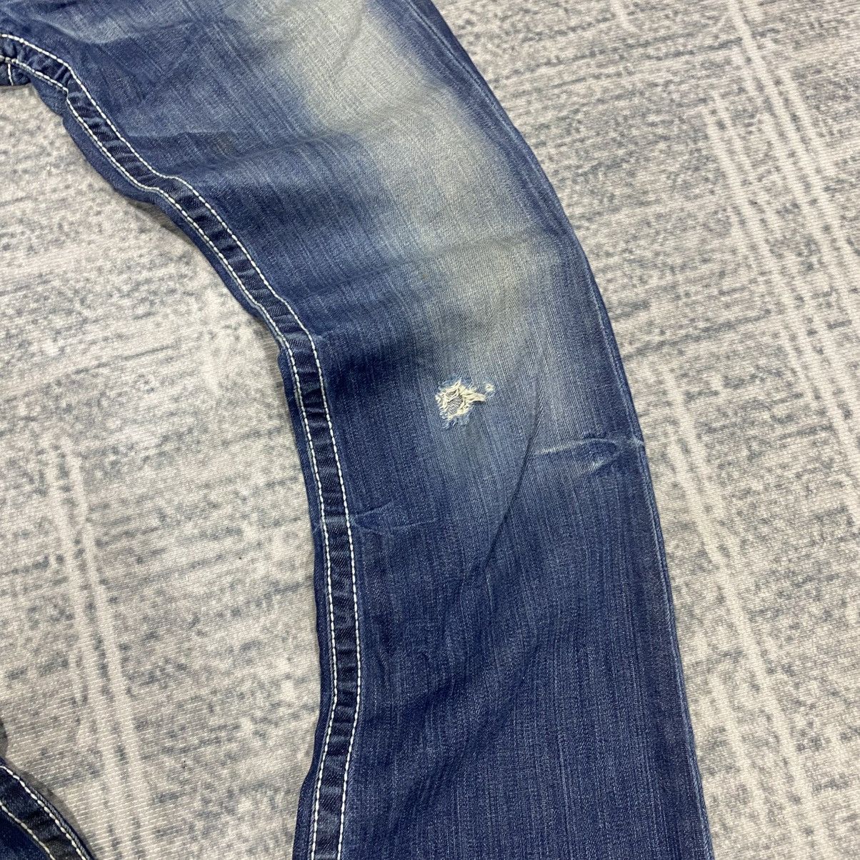 Japanese Brand Flare🔥 Big Star Washed Blue Jeans Punk 90s Cowboy Size US 32 / EU 48 - 5 Thumbnail