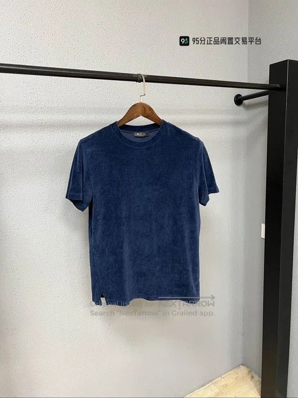 Loro Piana Loro Piana Men's Solid Crew Neck Short. Size US S / EU 44-46 / 1 - 5 Thumbnail
