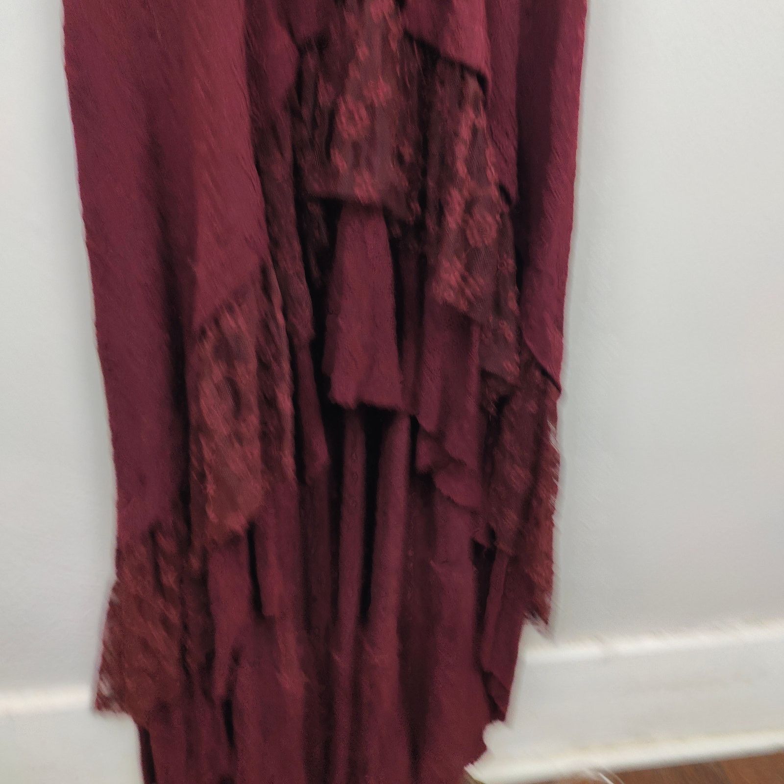 Free People Free People Lady Gwendolyn Lace Ruffle Maxi Dress XS Size XS / US 0-2 / IT 36-38 - 4 Thumbnail