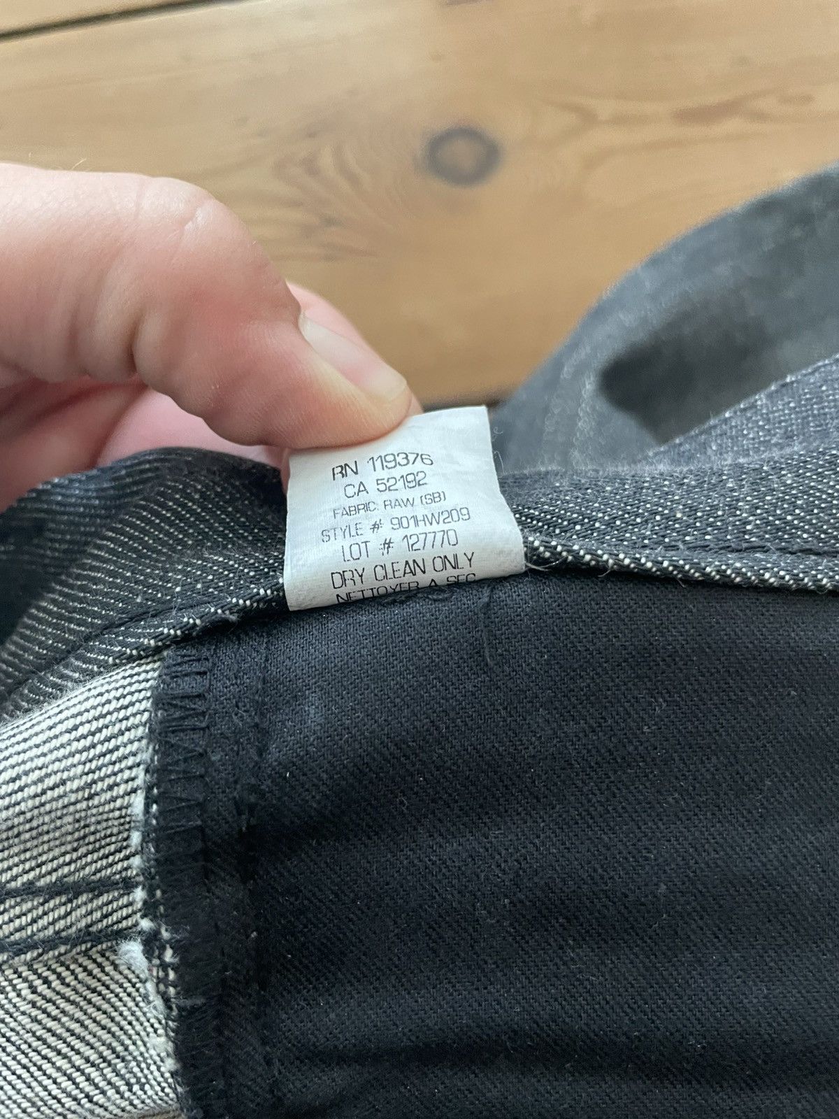 Helmut Lang Helmut Lang Vintage Raw Denim Size US 33 - 7 Thumbnail