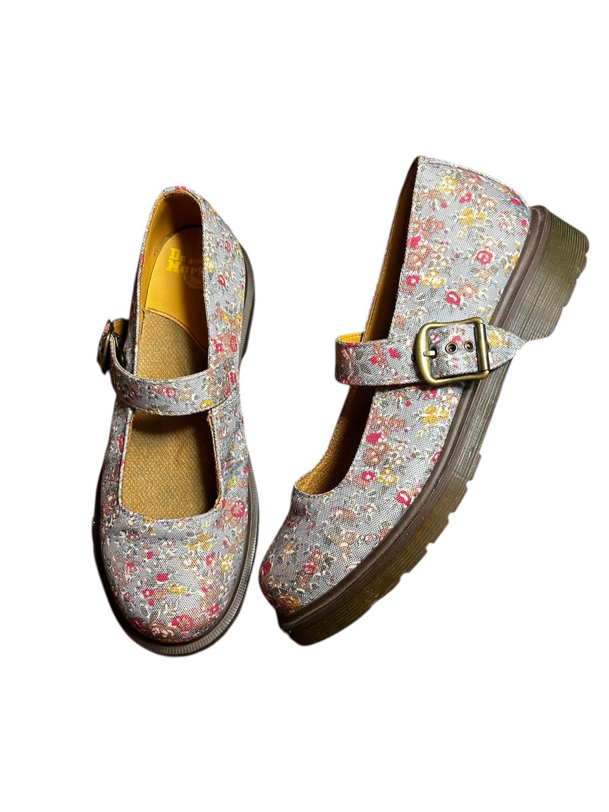 Dr. Martens Dr. Martens 💐🪻Light Blue Floral Canvas 🪻💐 Size US 10 / IT 40 - 1 Thumbnail