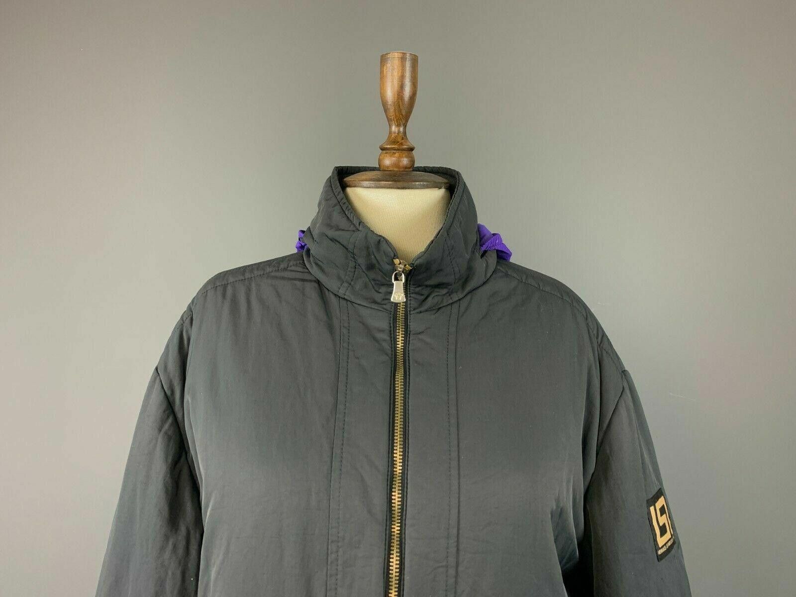 Versace Jeans Couture Versace Jeans Couture Black Hooded Nylon Jacket Size XL Size XL / US 12-14 / IT 48-50 - 2 Thumbnail