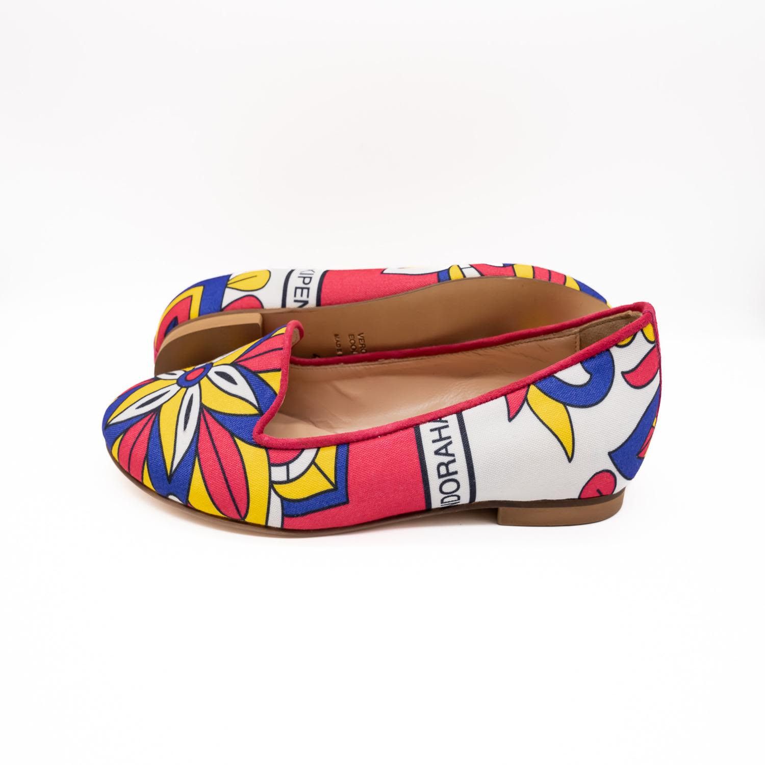 BIZU Chic Ballet Flats, Loafers - Red & Yellow Shoes, Fioretta Size US 8.5 / IT 38.5 - 5 Thumbnail