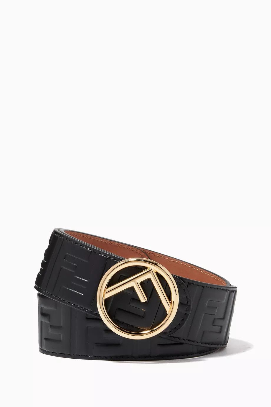 Fendi o1s1wg111224 Size: OS / FF Logo Belt in Black Size ONE SIZE - 1 Thumbnail