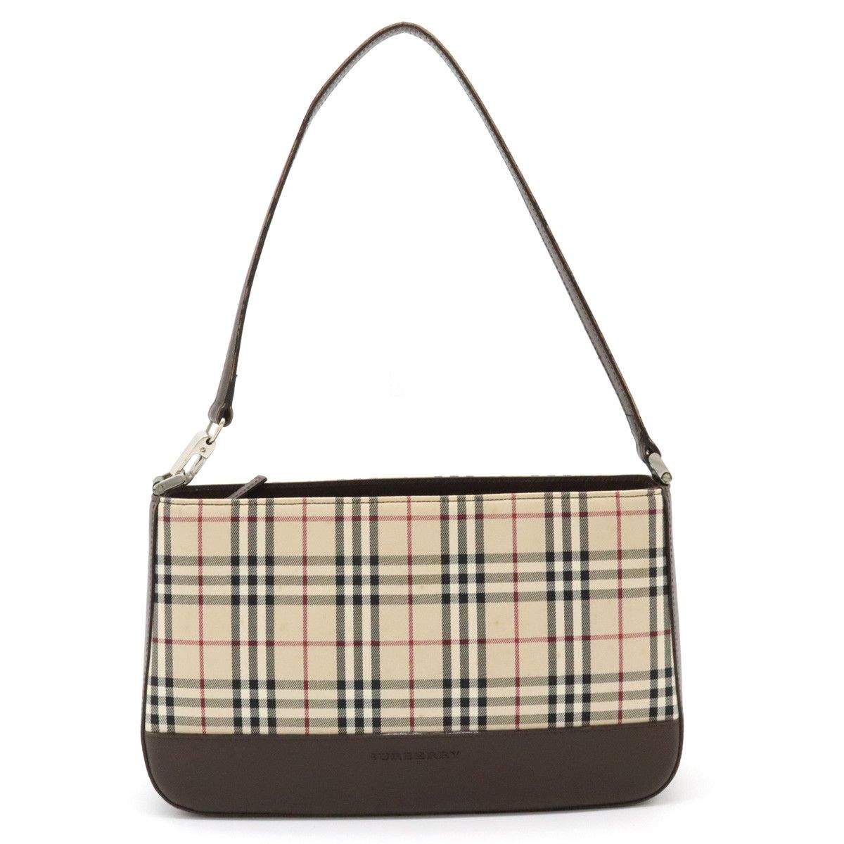 Burberry Burberry Burberry Nova Check Canvas/Leather Shoulder Bag Canvas Shoulder Bag in Very Good Condition Size ONE SIZE - 1 Thumbnail