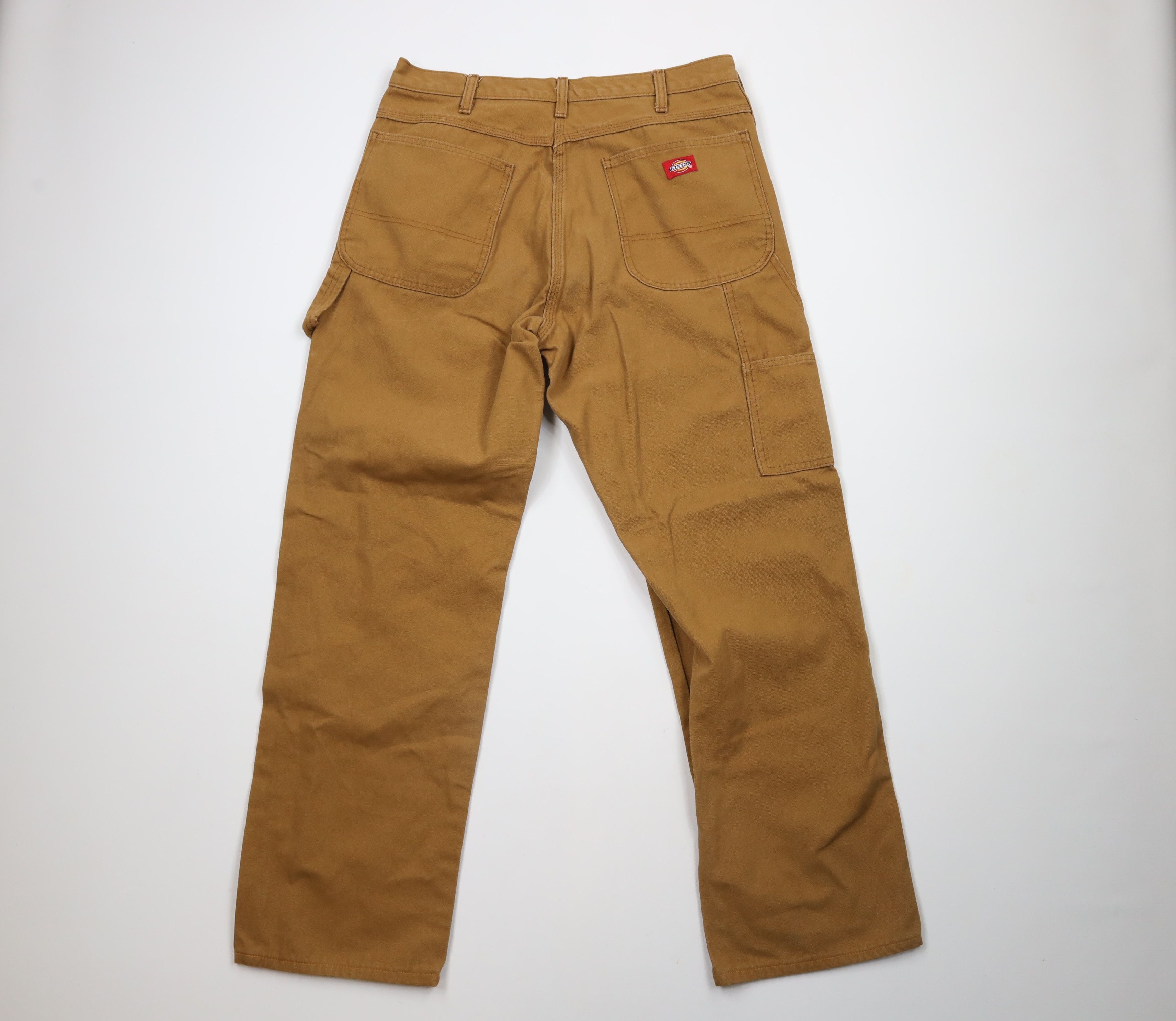 Dickies × Vintage Vintage Dickies Out Wide Leg Canvas Dungaree Pants Brown Size US 34 / EU 50 - 7 Thumbnail