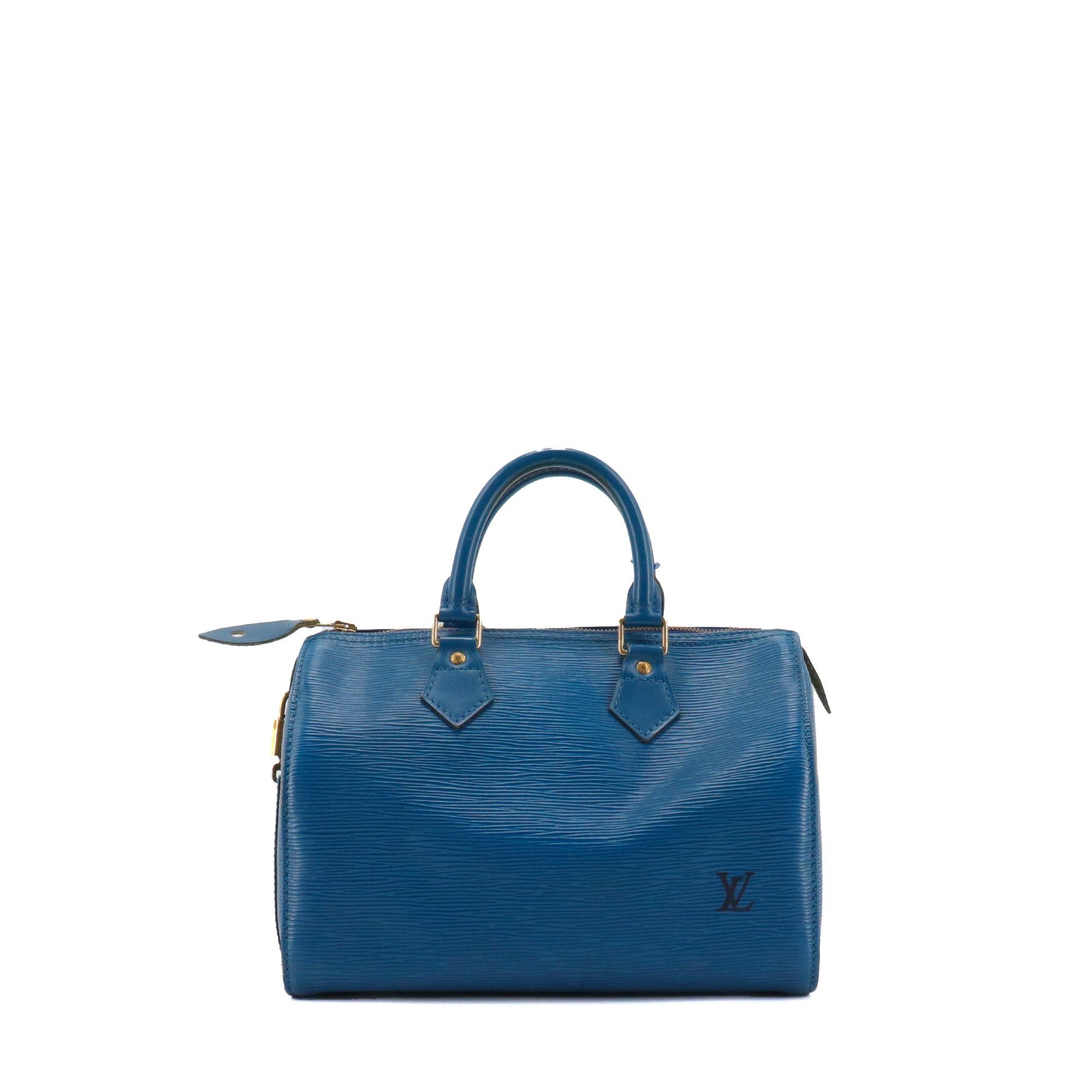 Louis Vuitton LOUIS VUITTON - Louis Vuitton Speedy 25 handbag in blue epi leather Size ONE SIZE - 1 Thumbnail