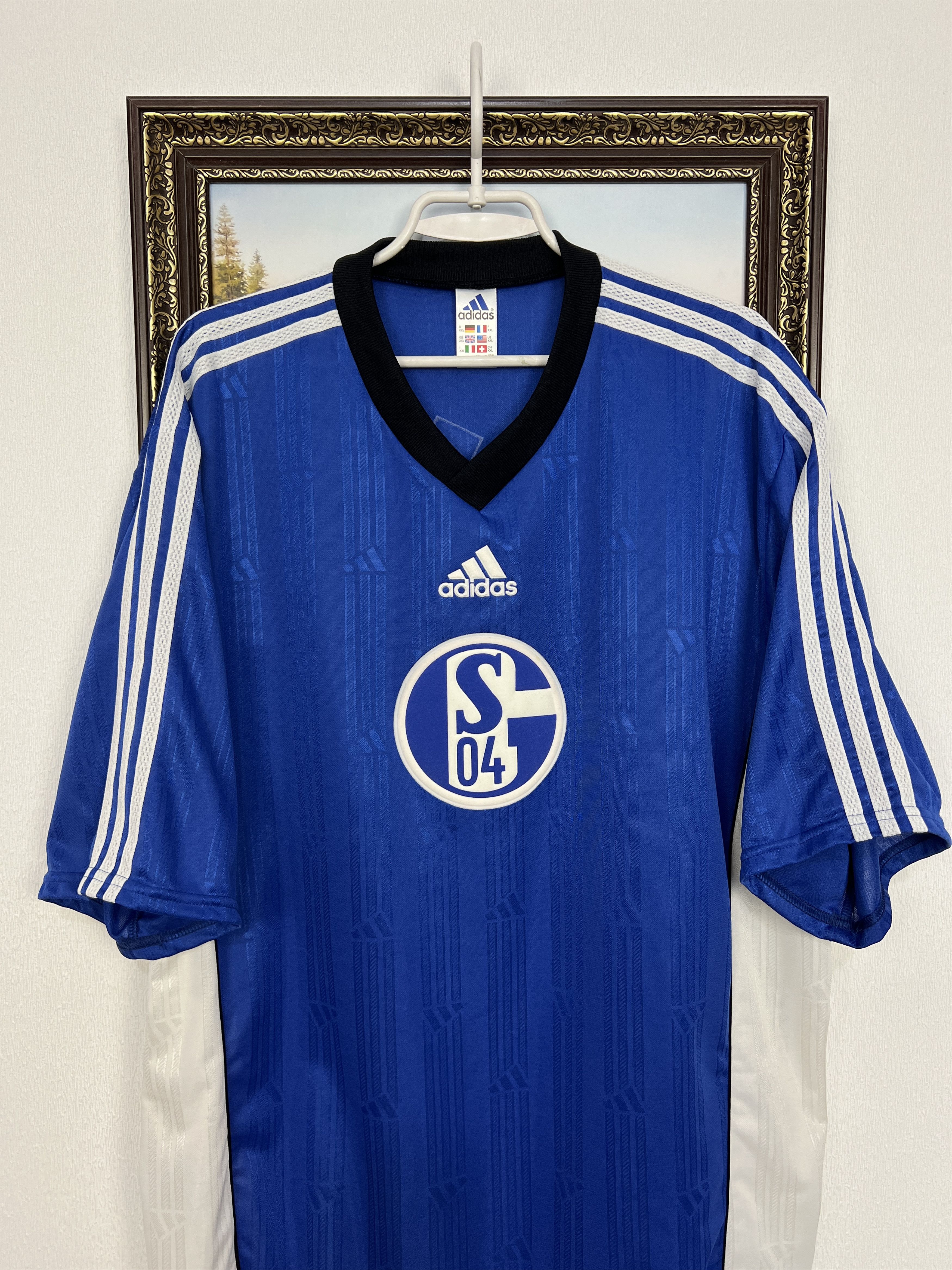 Adidas Vintage 90's Adidas FC Schalke 04 Football Shirt Soccer Size US XXL / EU 58 / 5 - 2 Thumbnail
