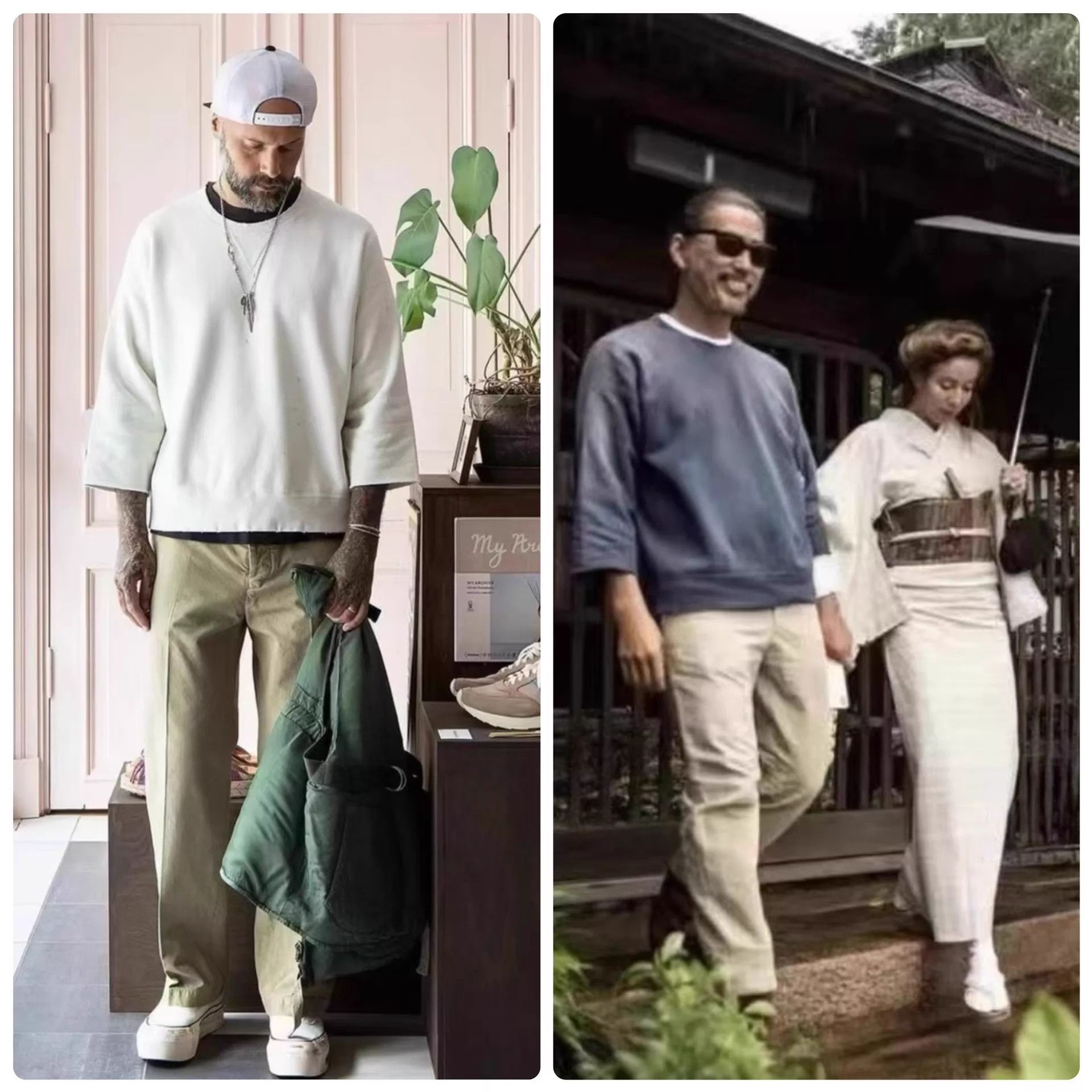 Visvim visvim 22aw c/d 3/4 sweat off-white jumbo sb distressed Size US L / EU 52-54 / 3 - 8 Thumbnail