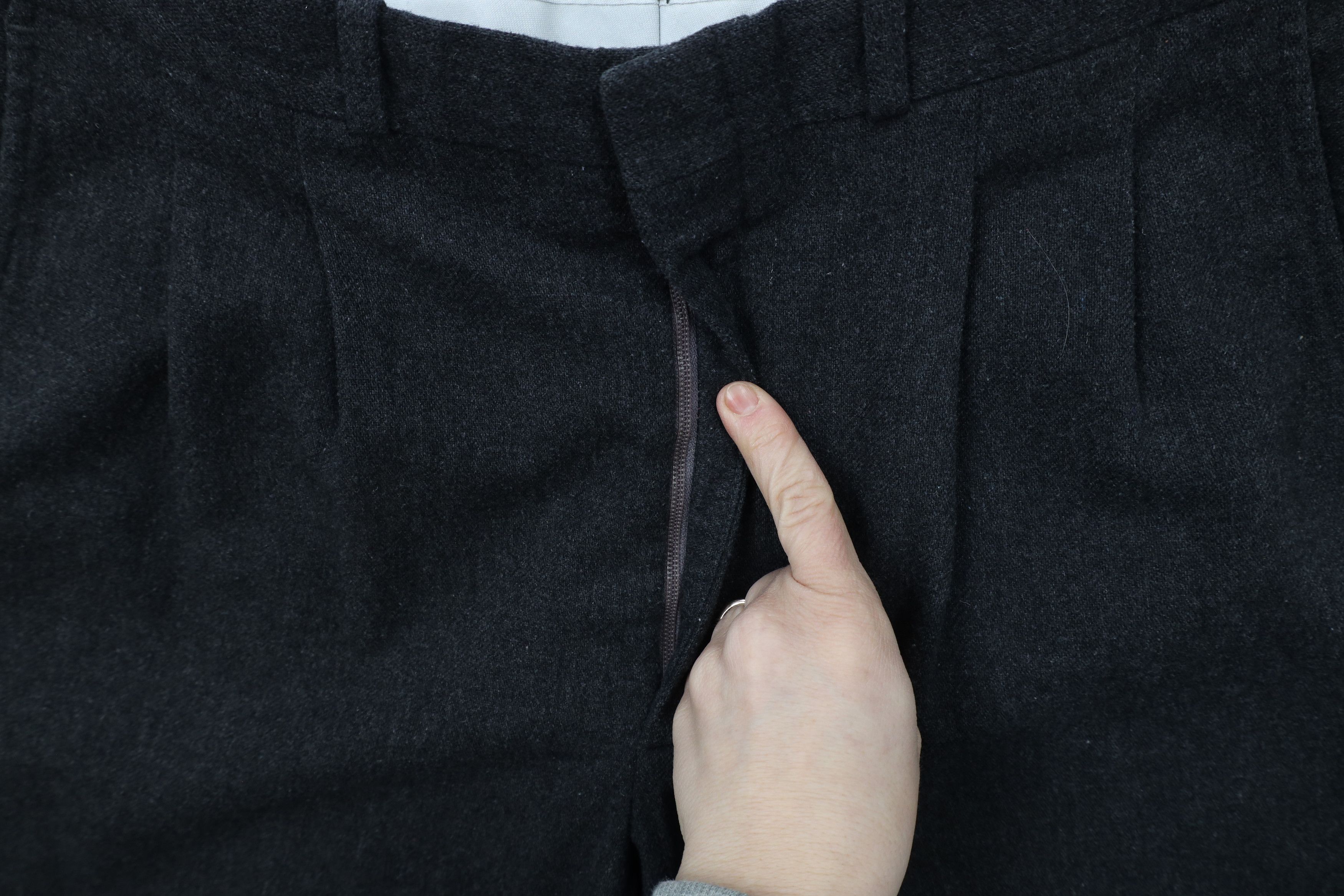 Vintage Vintage 90s Streetwear Pleated Chino Pants Trousers Gray USA Size US 32 / EU 48 - 5 Thumbnail