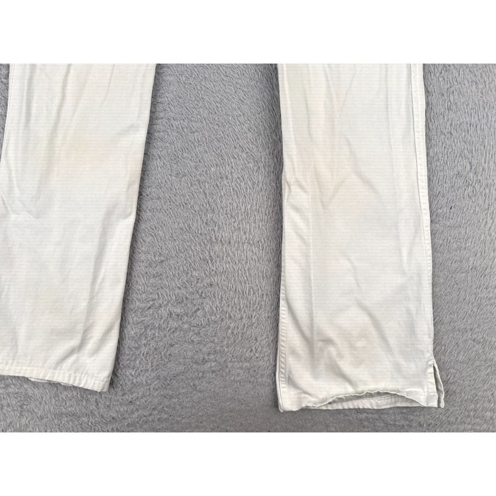 Lucky Brand VINTAGE Lucky Brand Jeans Women 0 White Juliet Chino 100% Cotton Bootcut READ ME Size 25" / US 0 / IT 36 - 2 Thumbnail