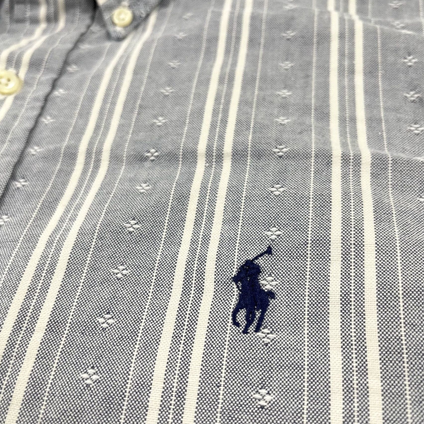 Ralph Lauren VTG Ralph Lauren Shirt Men XL Blue White Striped Button-Down Classic 90s Patterned Preshop? Size US XL / EU 56 / 4 - 2 Thumbnail