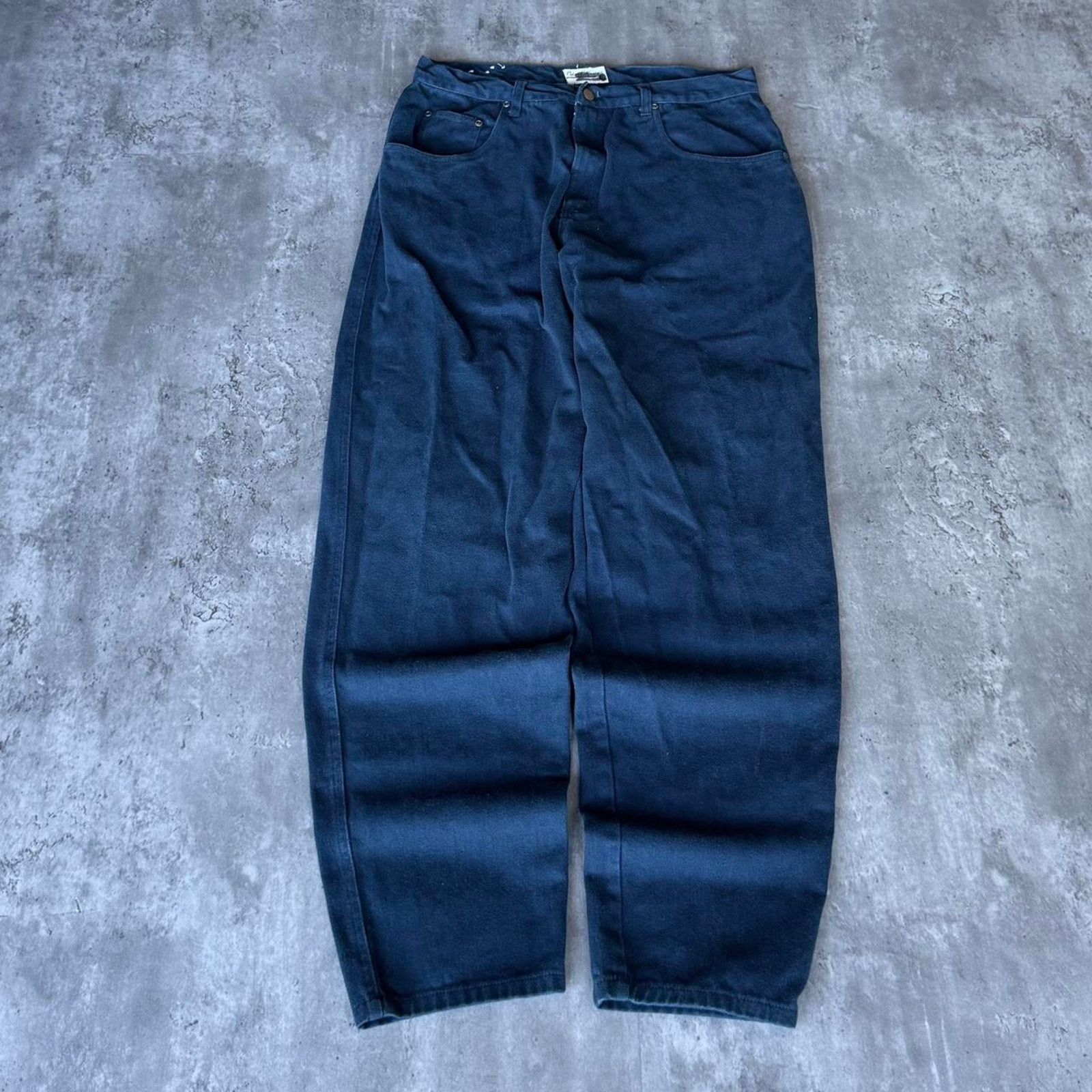 Japanese Brand × Vintage Vintage Y2K Loose Fit Dark Teal Grunge Opium Essential Pants Size US 33 - 1 Thumbnail