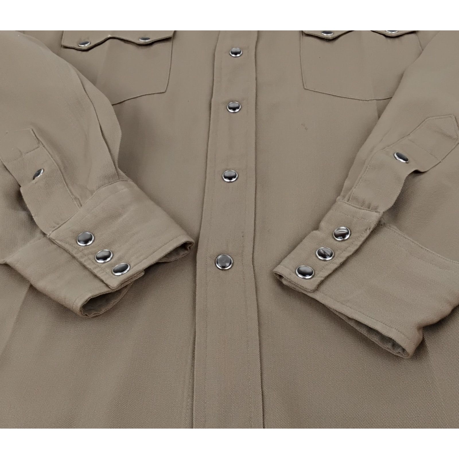 Levi's Levi's Gabardine Big E Pearl Snap Shirt Men M Brown VTG '50s Size US M / EU 48-50 / 2 - 7 Thumbnail