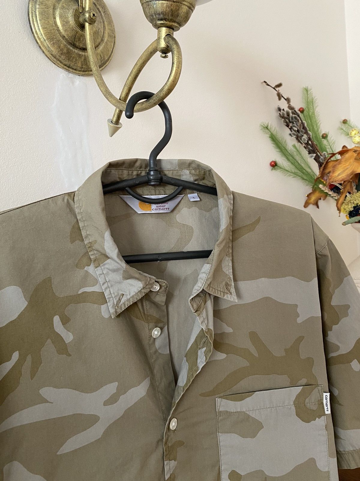 Carhartt × Vintage Vintage Carhartt Camo Shirt Button Up Size US L / EU 52-54 / 3 - 3 Thumbnail