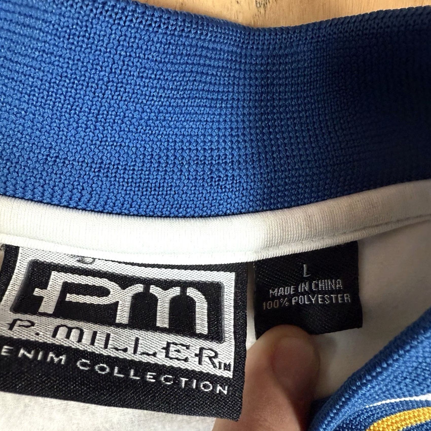 Vintage VINTAGE Master P Miller Basketball Warm Up Jersey Jacket South City Ballers #06 Men's L White Jersey Basketball Activewear 90s City Mens Size US L / EU 52-54 / 3 - 5 Thumbnail