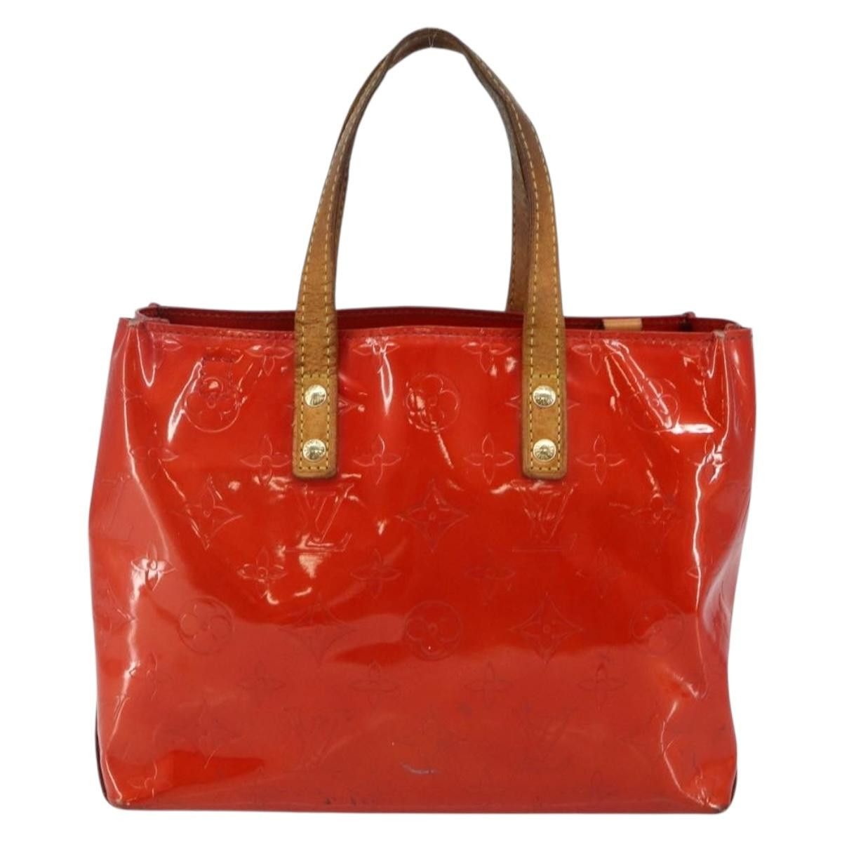 Louis Vuitton LOUIS VUITTON Monogram Vernis Reade PM Hand Bag Red Rouge Size ONE SIZE - 2 Thumbnail